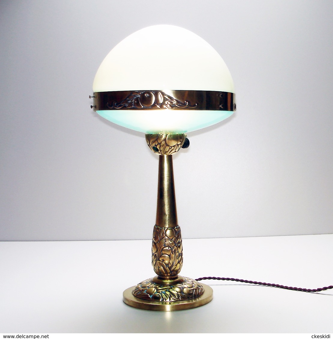 Rare Ancienne Lampe De Table ILRIN En Bronze Modèle N°126 Art Deco L. BOSI & CO French Bronze Table Lamp 1920 1930 - Lighting & Lampshades