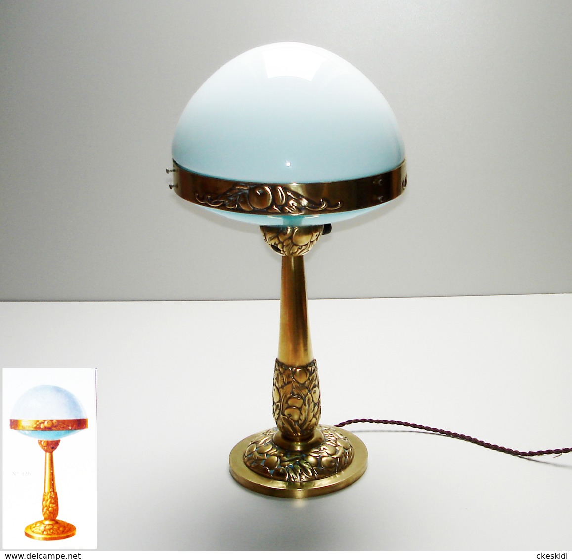 Rare Ancienne Lampe De Table ILRIN En Bronze Modèle N°126 Art Deco L. BOSI & CO French Bronze Table Lamp 1920 1930 - Lighting & Lampshades