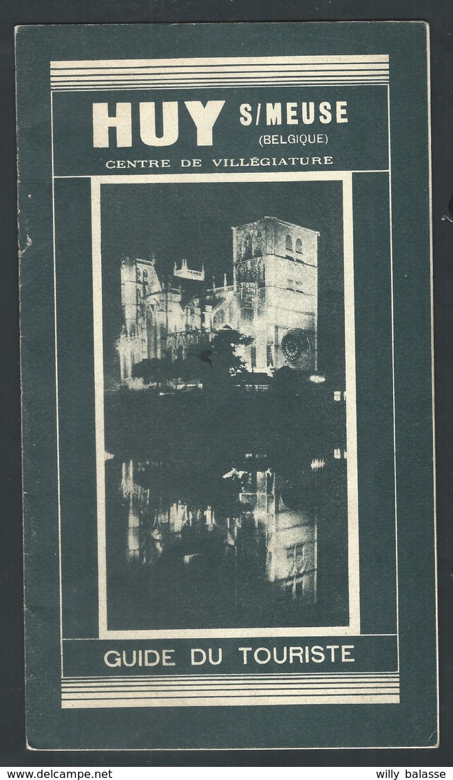 +++ CPA - Dépliant Touristique - HUY SUR MEUSE - Guide Du Touriste - Plan De La Ville - Publicités  // - Dépliants Touristiques