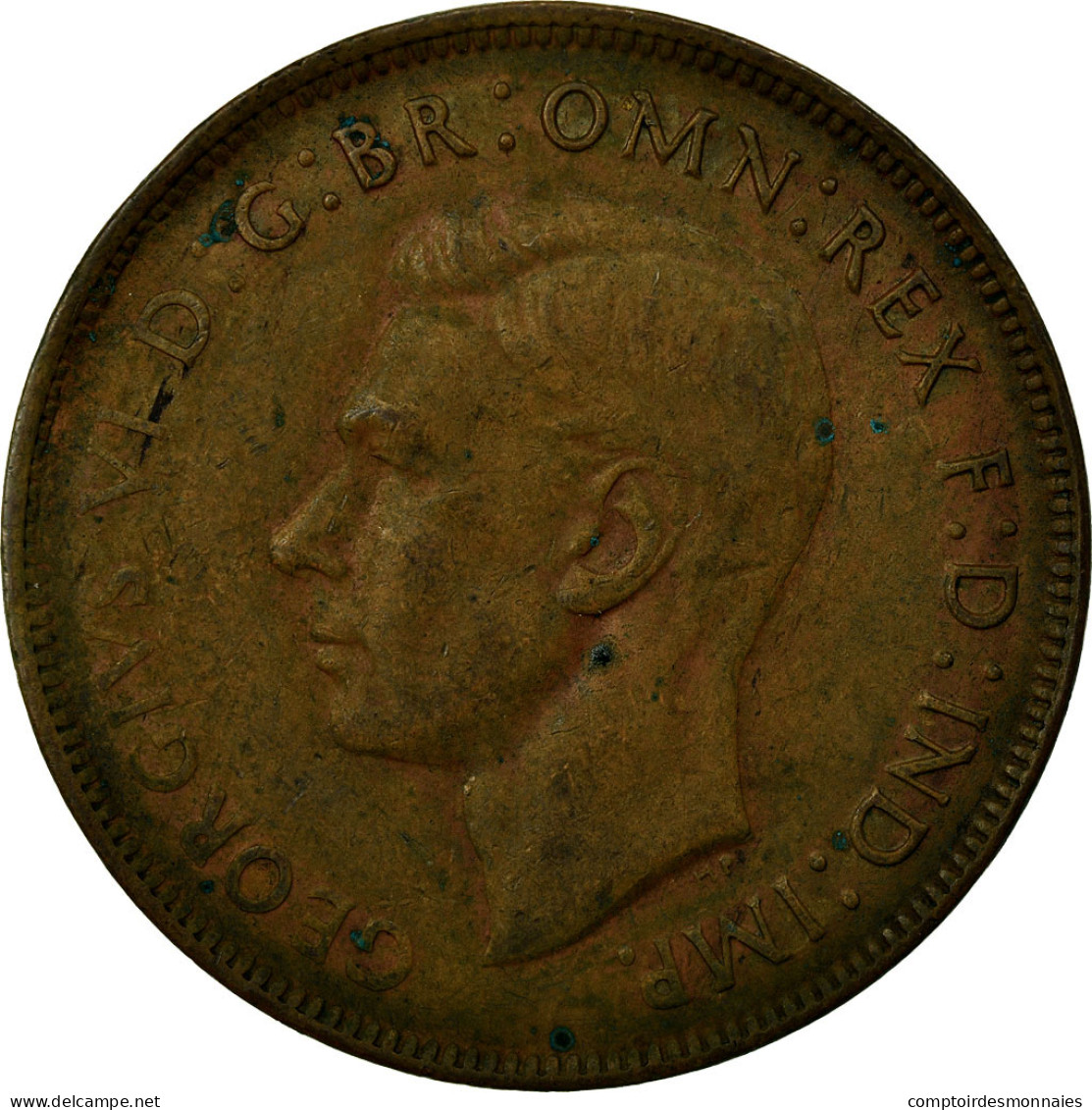 Monnaie, Australie, George VI, Penny, 1943, TB+, Bronze, KM:36 - Penny