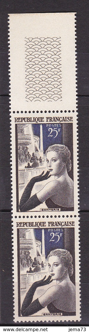 N° 1020 La Ganterie : Une Paire De 2 Timbres Neuf Impeccable Sans Charnière - Unused Stamps