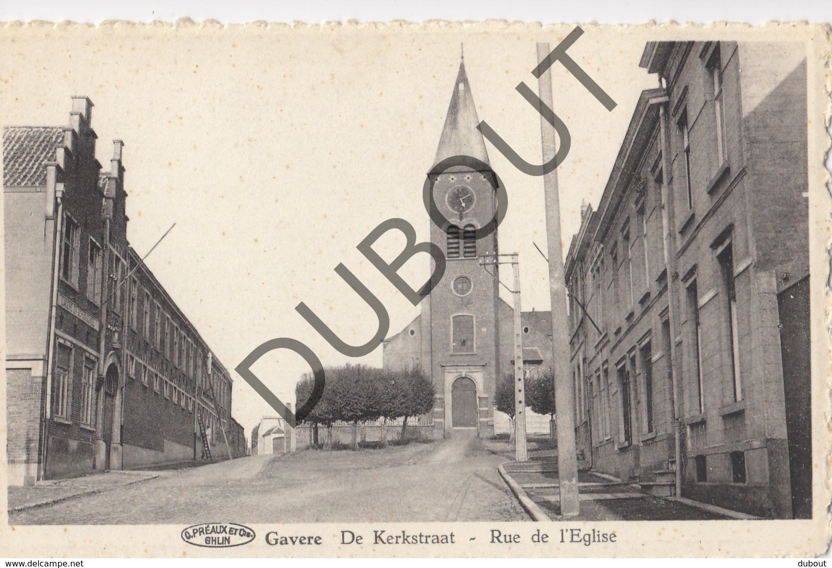 Postkaart/Carte Postale GAVERE De Kerkstraat - Rue De L'Eglise  (O286) - Gavere