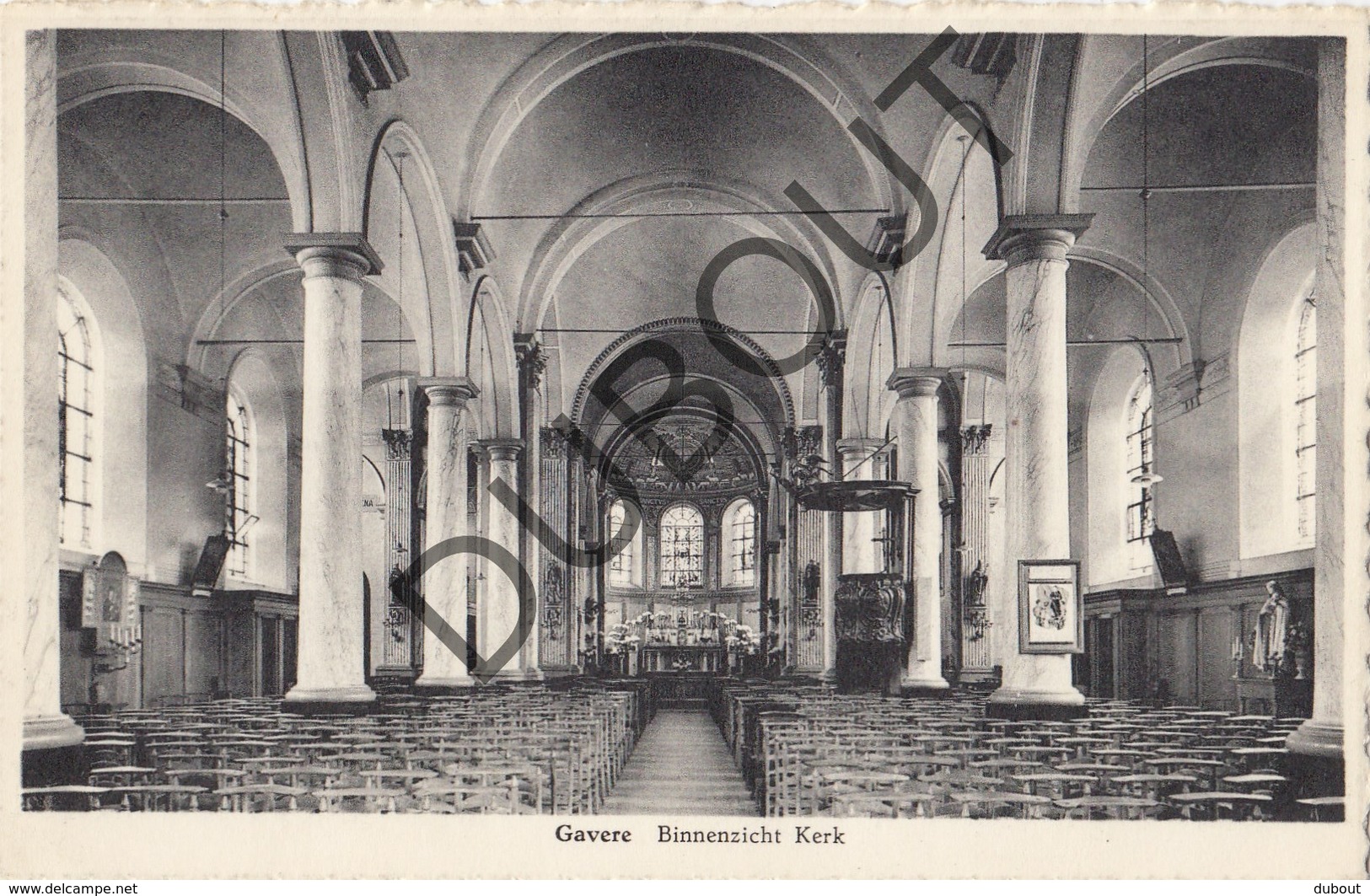 Postkaart/Carte Postale GAVERE Binnenzicht Kerk (O287) - Gavere