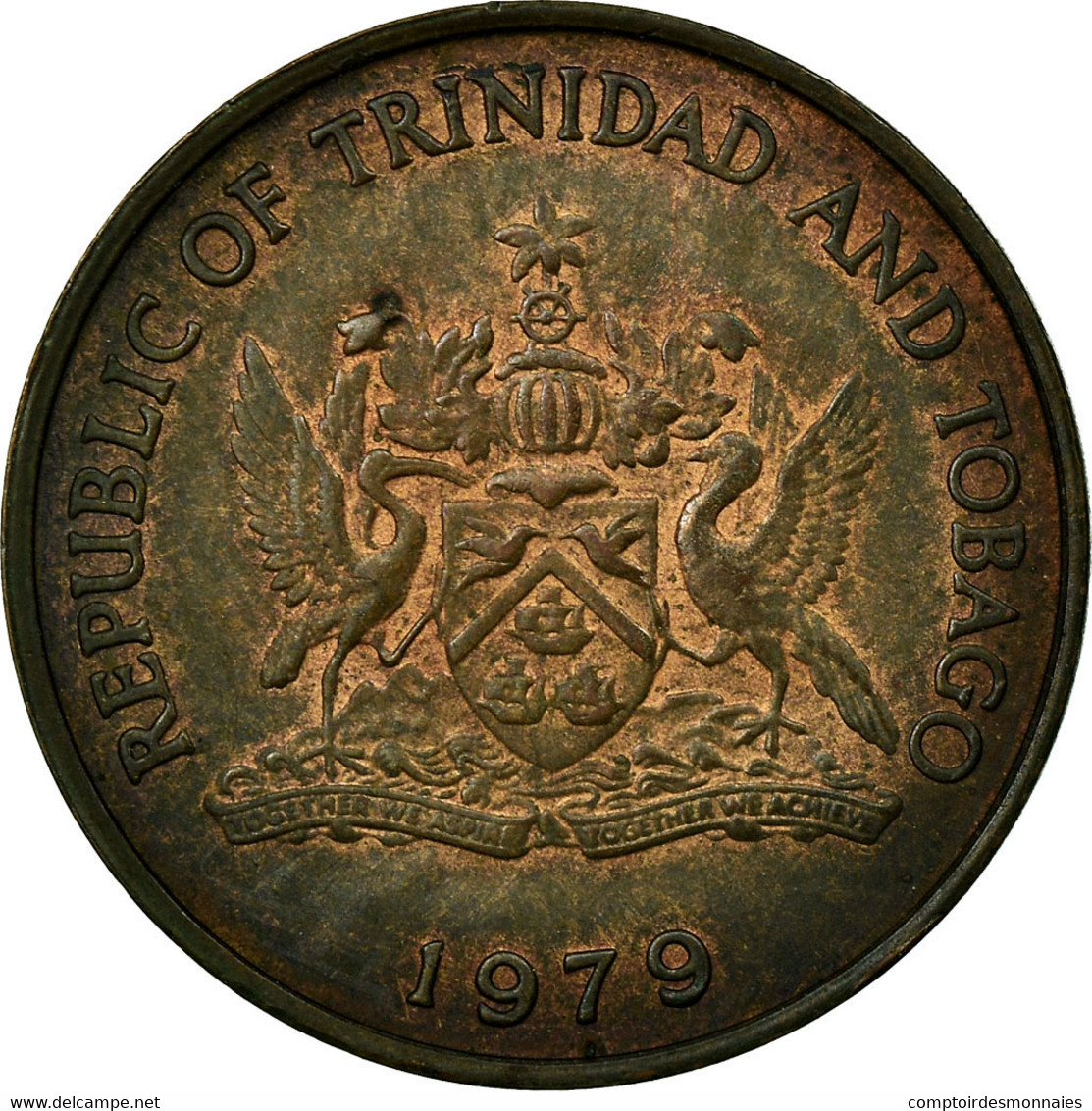 Monnaie, TRINIDAD & TOBAGO, 5 Cents, 1979, TTB, Bronze, KM:30 - Trinidad & Tobago