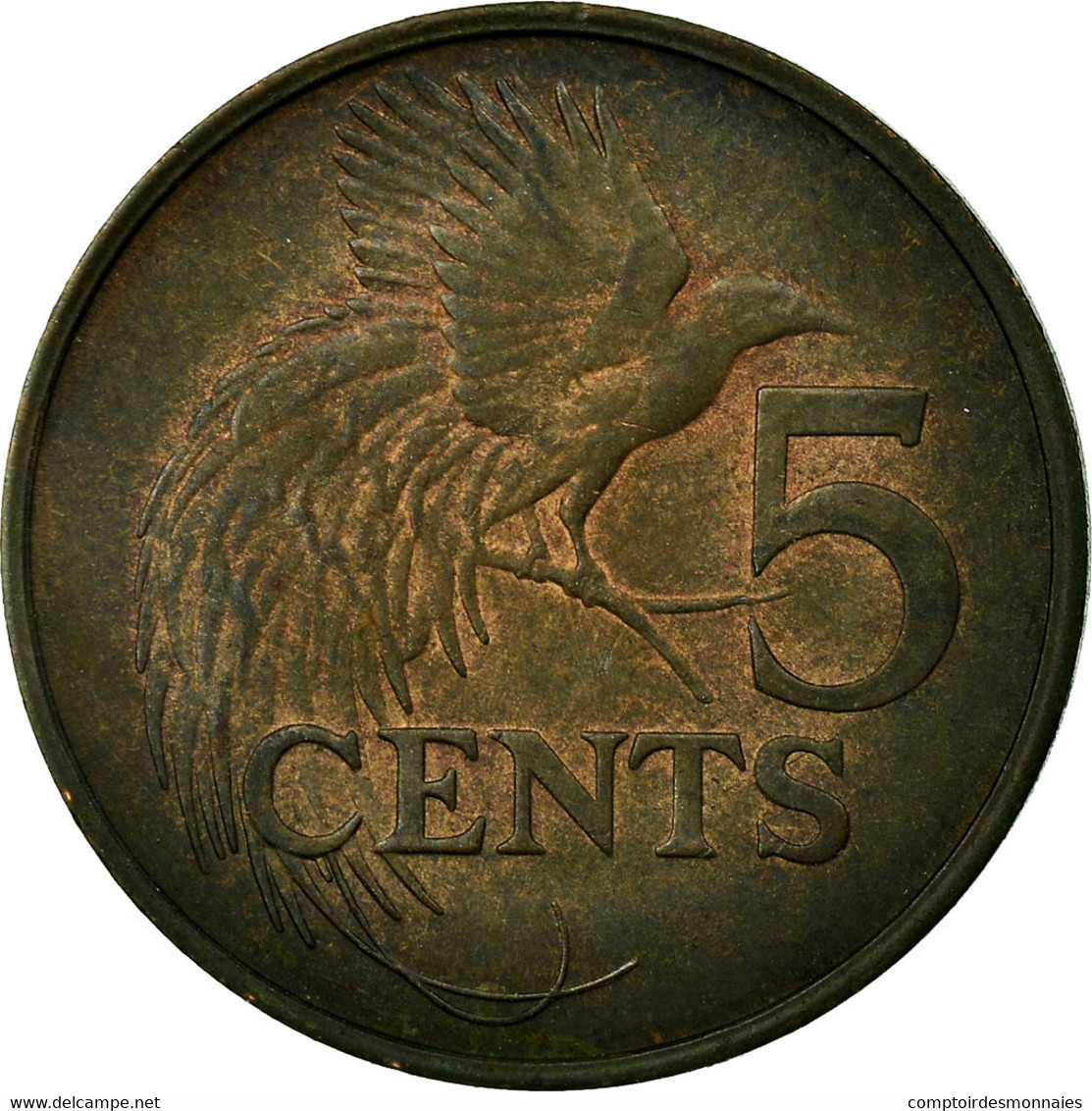 Monnaie, TRINIDAD & TOBAGO, 5 Cents, 1979, TTB, Bronze, KM:30 - Trinité & Tobago