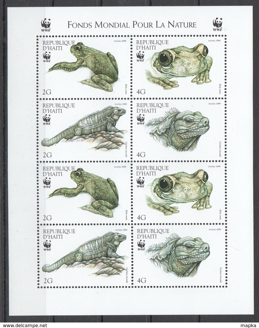 J727 1999 D'HAITI WWF FAUNA REPTILES 1KB MNH - Autres & Non Classés