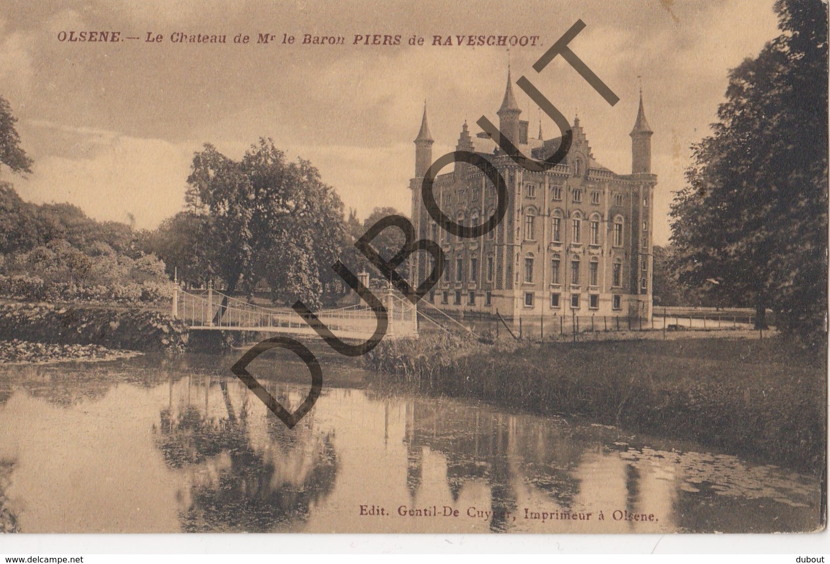 Postkaart/Carte Postale OLSENE Le Château De Mr Le Baron Piers De Raveschoot (O208) - Zulte