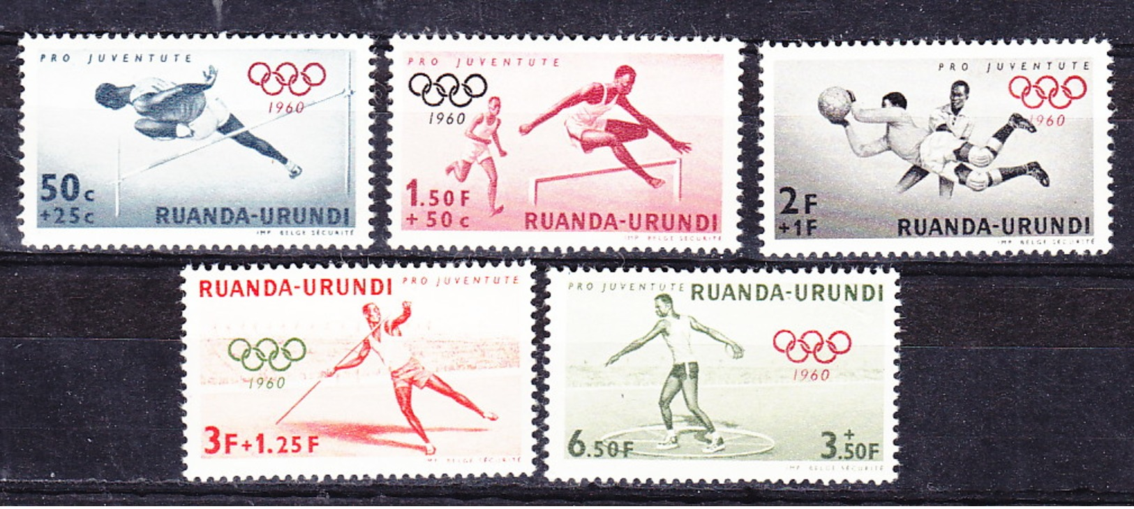 Ruanda Urundi Nr 219-223          Neufs Avec Charnière - Postfris Met Plakker - MH   (x) - Neufs