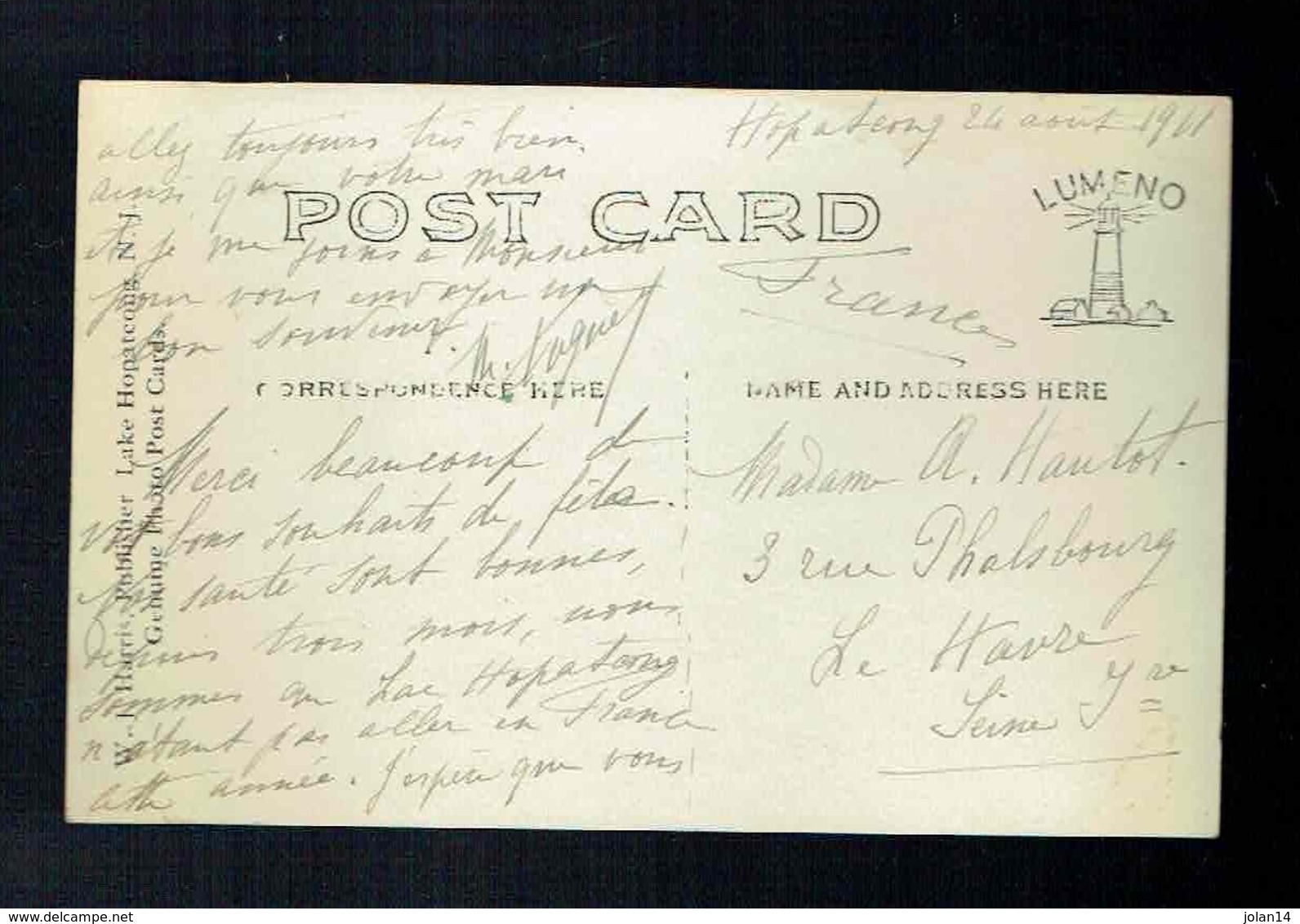 CPA Photo Postcard - New Jersey - Blair Lodge - Lake Hopatcong - 1911 - WJ Harris Publisher - Autres & Non Classés