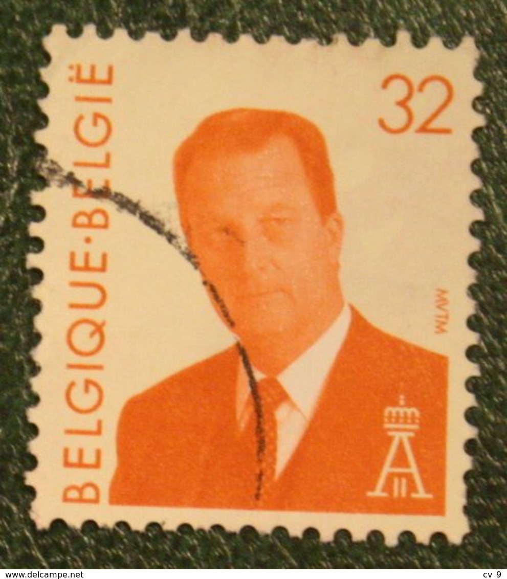 King Albert II 32 Fr Mi 2598 1994 Used/gebruikt/oblitere BELGIE / BELGIEN / BELGIUM / Belgique - Gebraucht