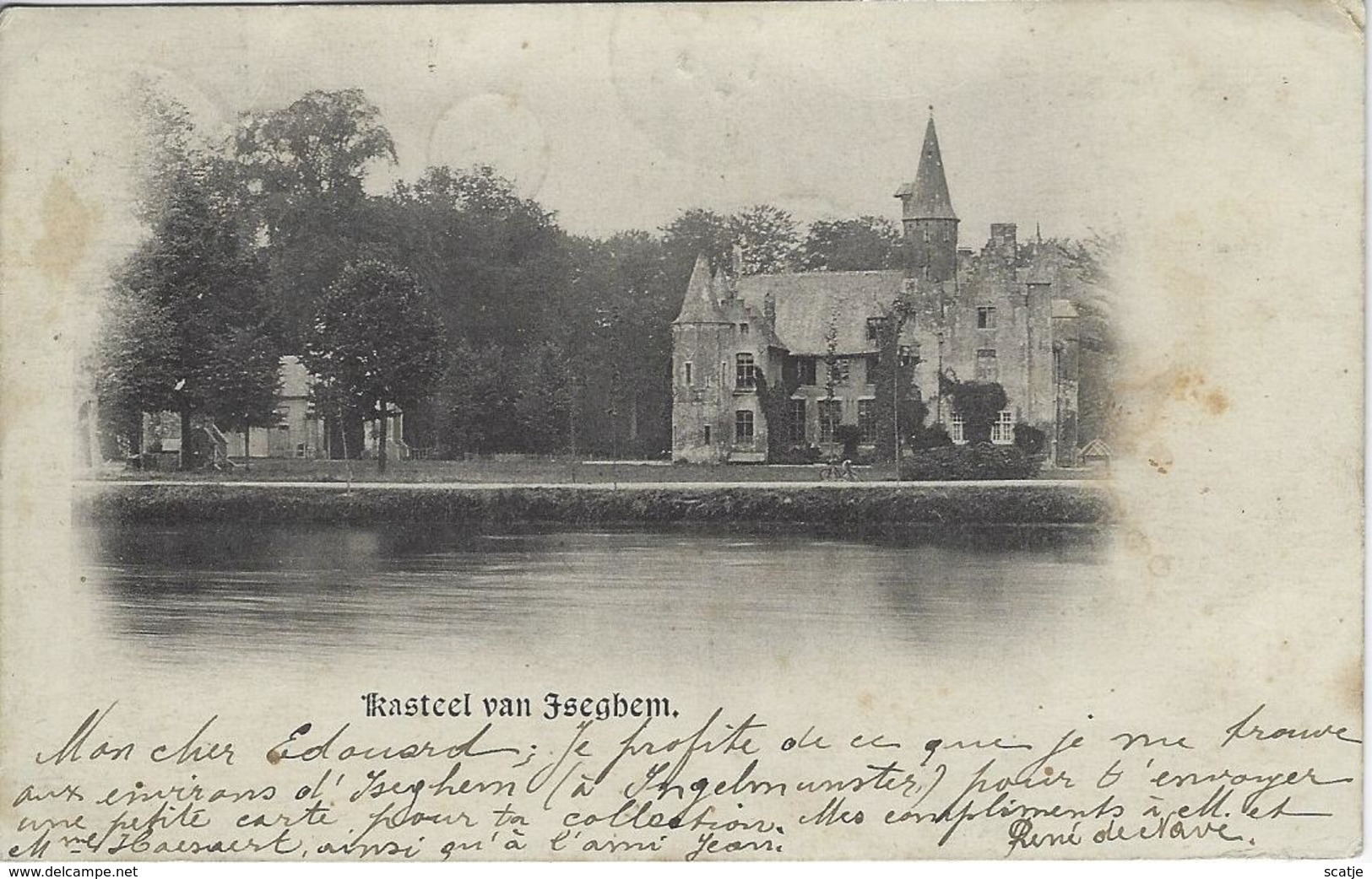 Izegem   -    Kasteel  Van   Iseghem.   -   1901  Naar   Gand - Izegem