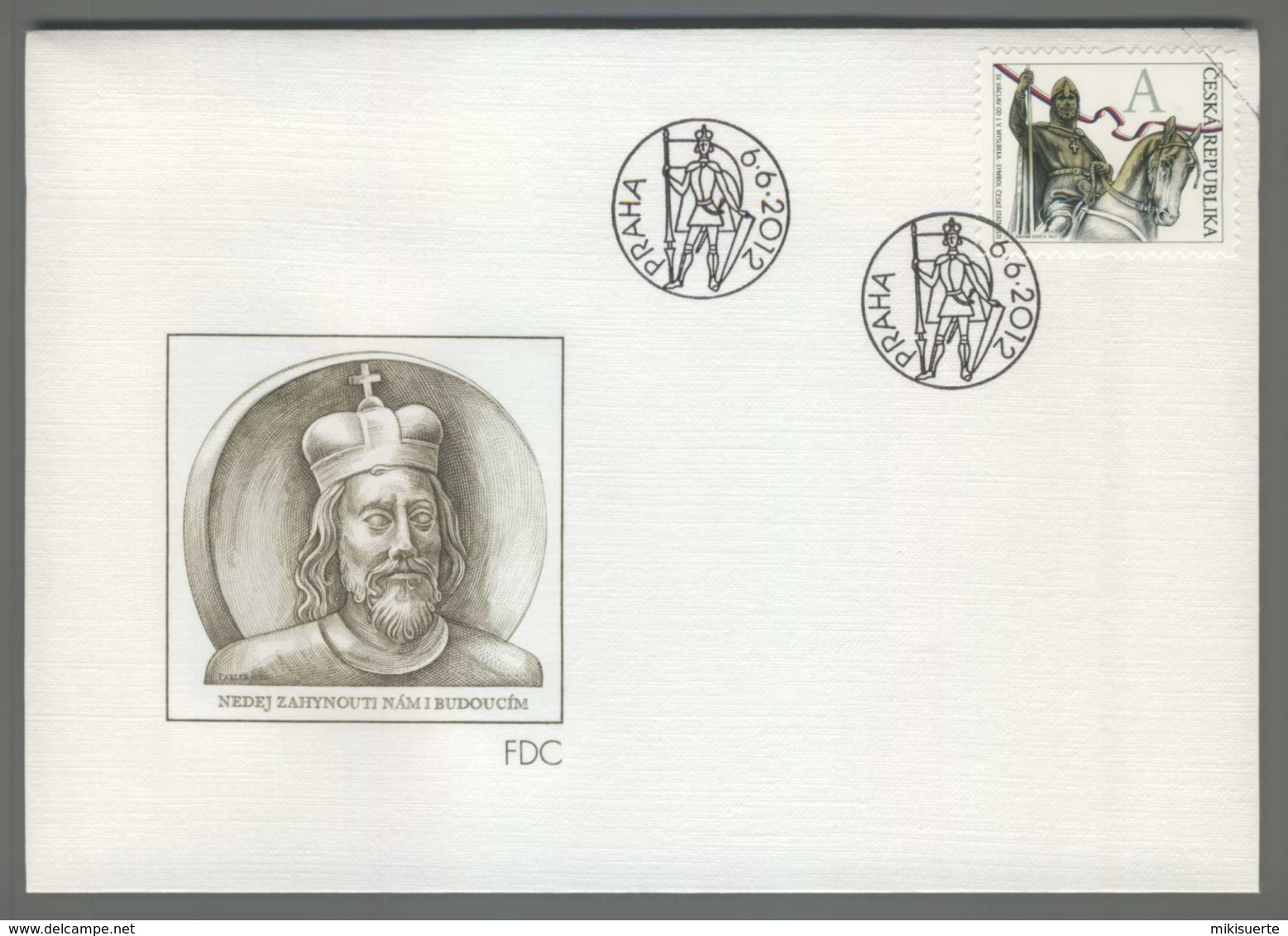 C3621 Ceska Republika FDC 2012 SV. VACLAV OD J. V. MYSLBEKA A - FDC