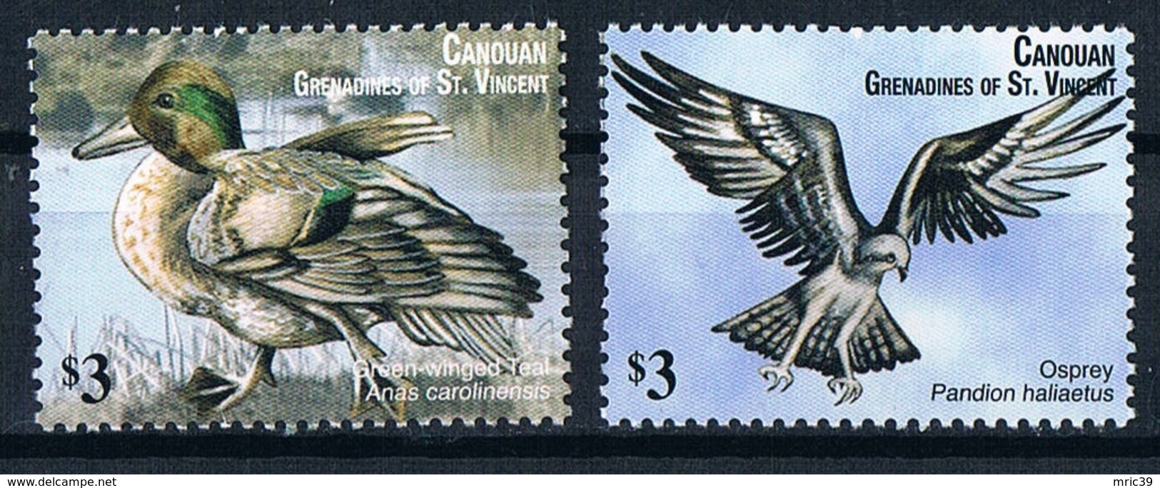 Serie Set Oiseaux Birds  Neuf  MNH ** Canouan Grenadines Et St Vincent 2011 - Autres & Non Classés