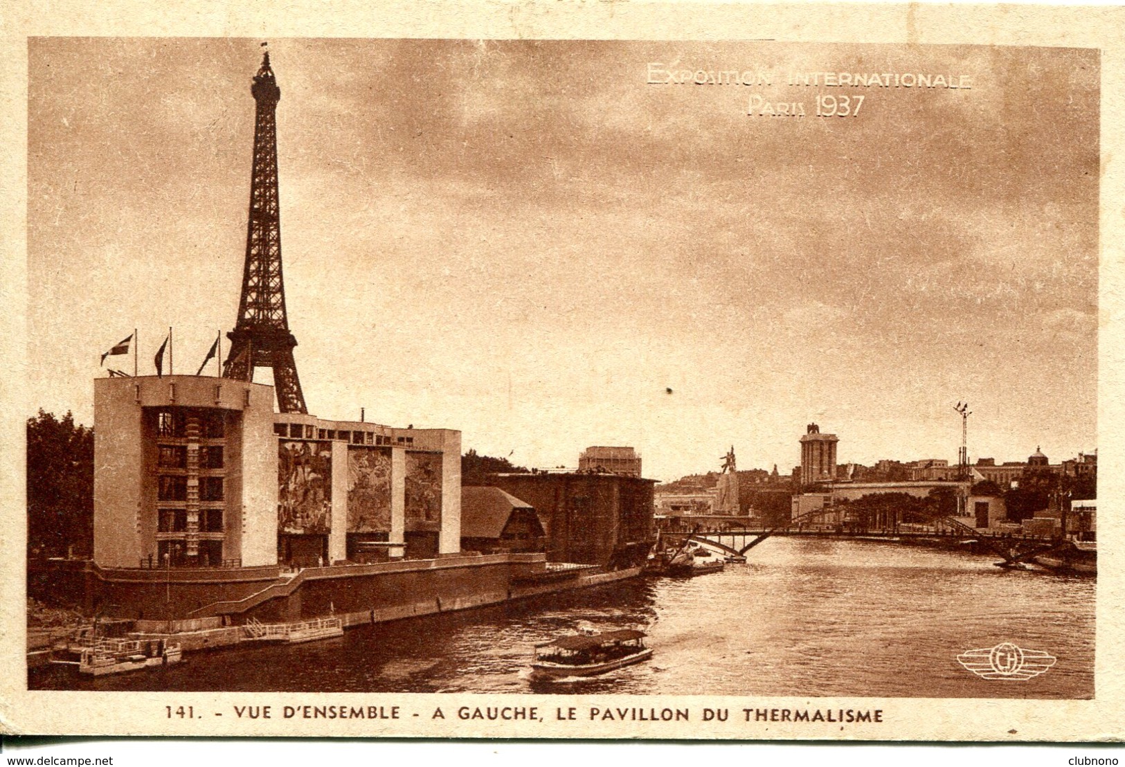 CPA - PARIS - EXPO INT. 1937 - VUE D'ENSEMBLE - PAVILLON DU THERMALISME - Exhibitions