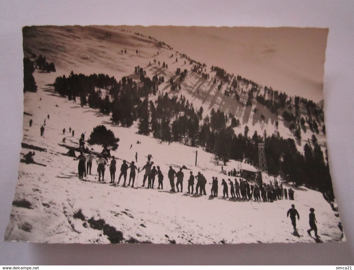 CARTE POSTALE AX LES THERMES LE SAQUET LE GRAND TELESKI - Ax Les Thermes