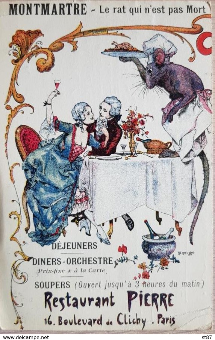 France Montmartre Restaurant Pierre 1926 - Other & Unclassified