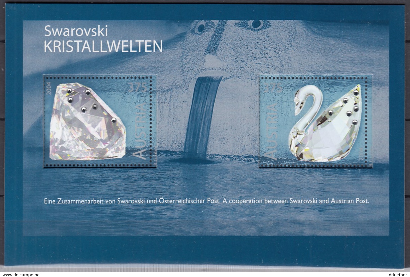 ÖSTERREICH Block 25, Postfrisch **, Glaskunstausstellung, Swarovski 2004 - Blocks & Kleinbögen