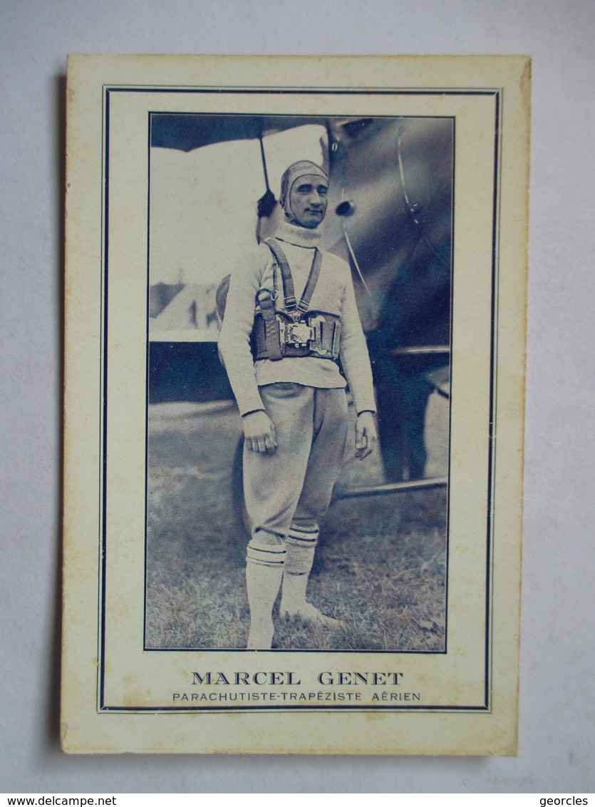 MARCEL GENET  -  PARACHUTISTE-TRAPEZISTE  AERIEN              TTB - Autres & Non Classés