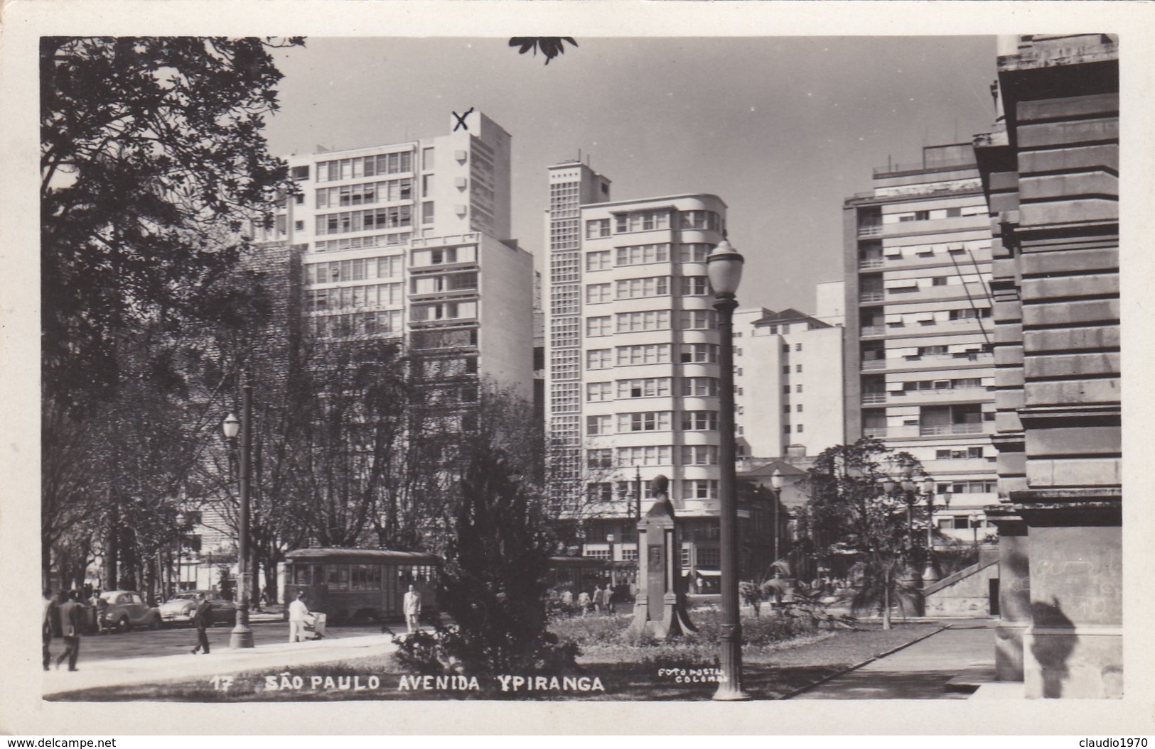 CARTOLINA - POSTCARD - BRASILE -São PAULO - AVENIDA YPIRANGA - São Paulo