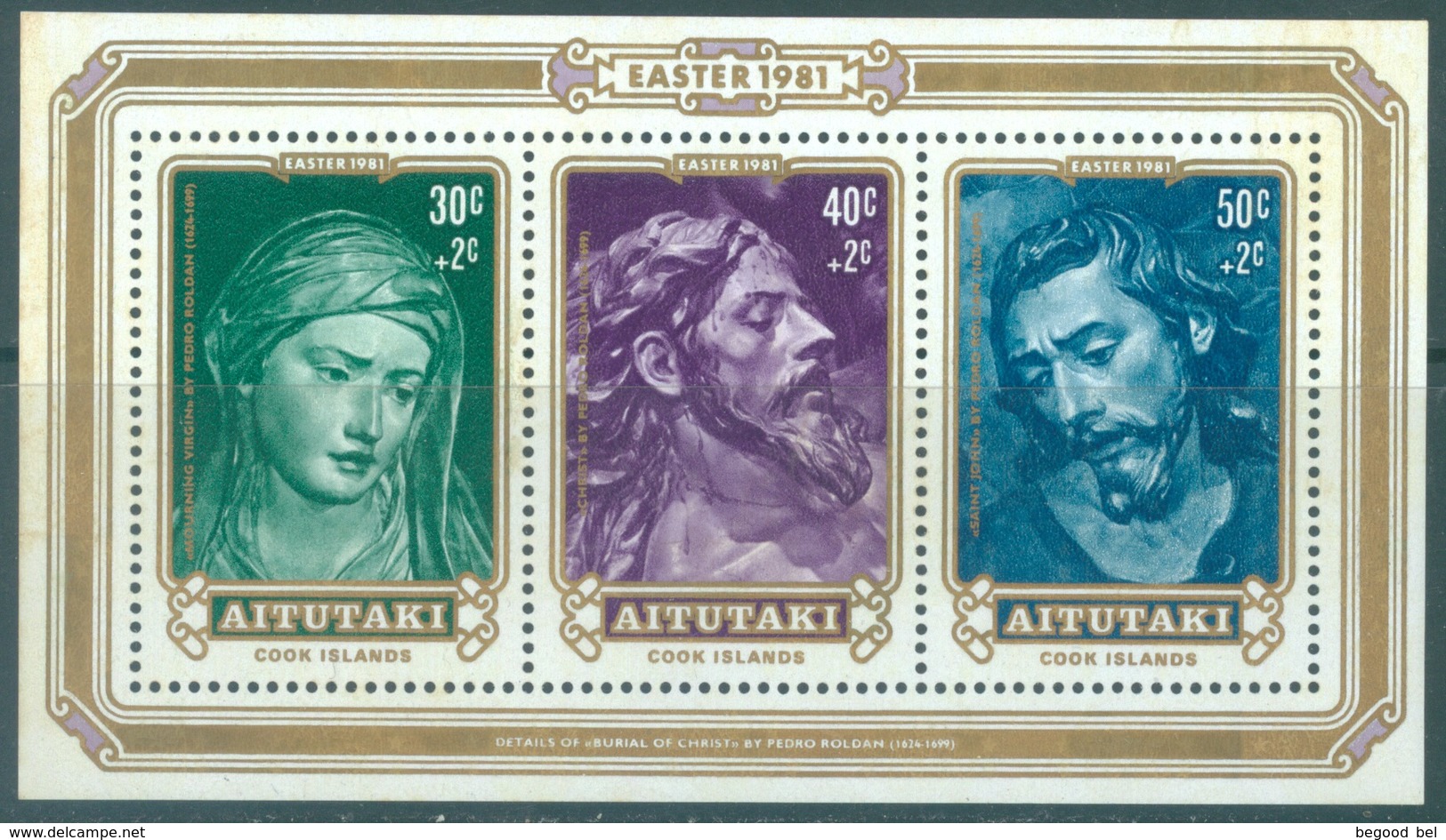 AITUTAKI  - MNH/** - 1981 - PAQUES EASTER - Yv BLOC 32 - Lot 19070 - Aitutaki