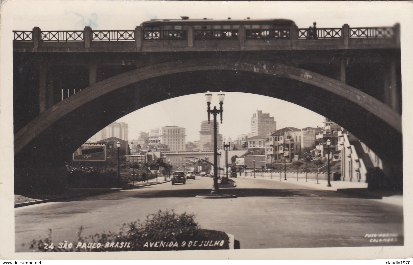 CARTOLINA - POSTCARD - BRASILE -São PAULO - AVENIDA DE SULHO - São Paulo