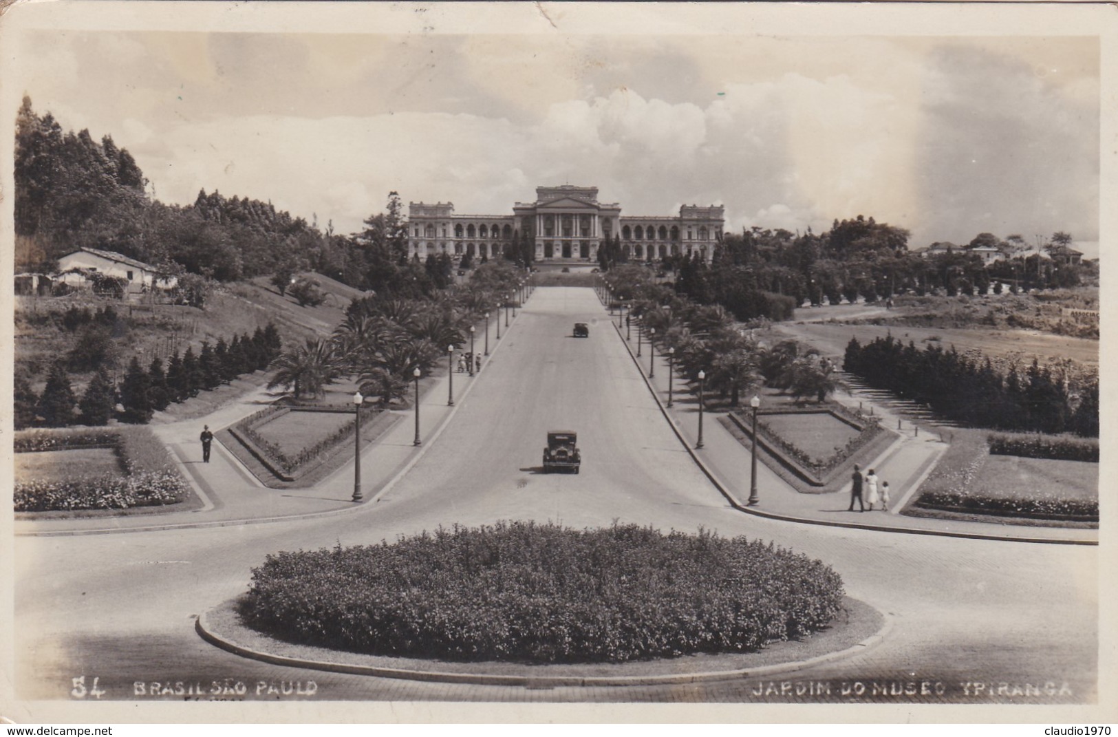 CARTOLINA - POSTCARD - BRASILE -São PAULO - JARDIM DO MUSEU YPIRANGA - São Paulo