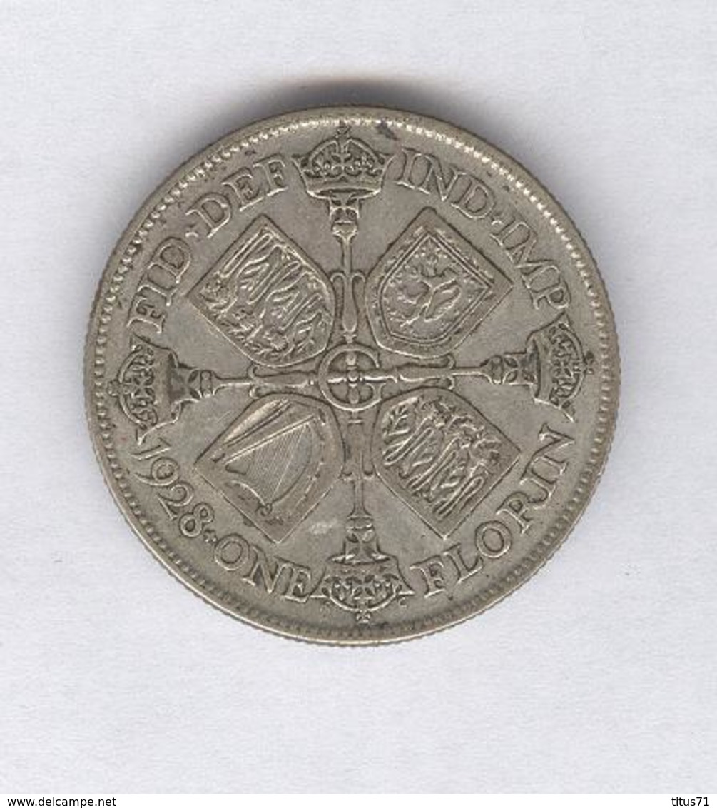 1 Florin Grande Bretagne / United Kingdom 1928 TTB - J. 1 Florin / 2 Schillings