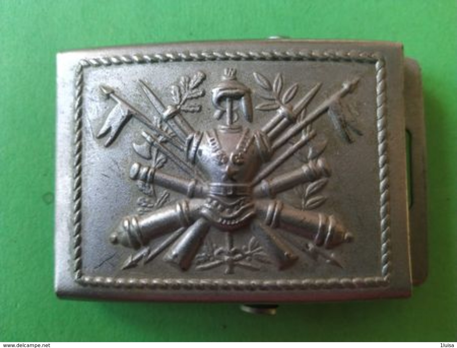 FIBBIA DA CINTURA BELT BUCKLE Fanteria Italiana Chiusura Sinistra - Italia