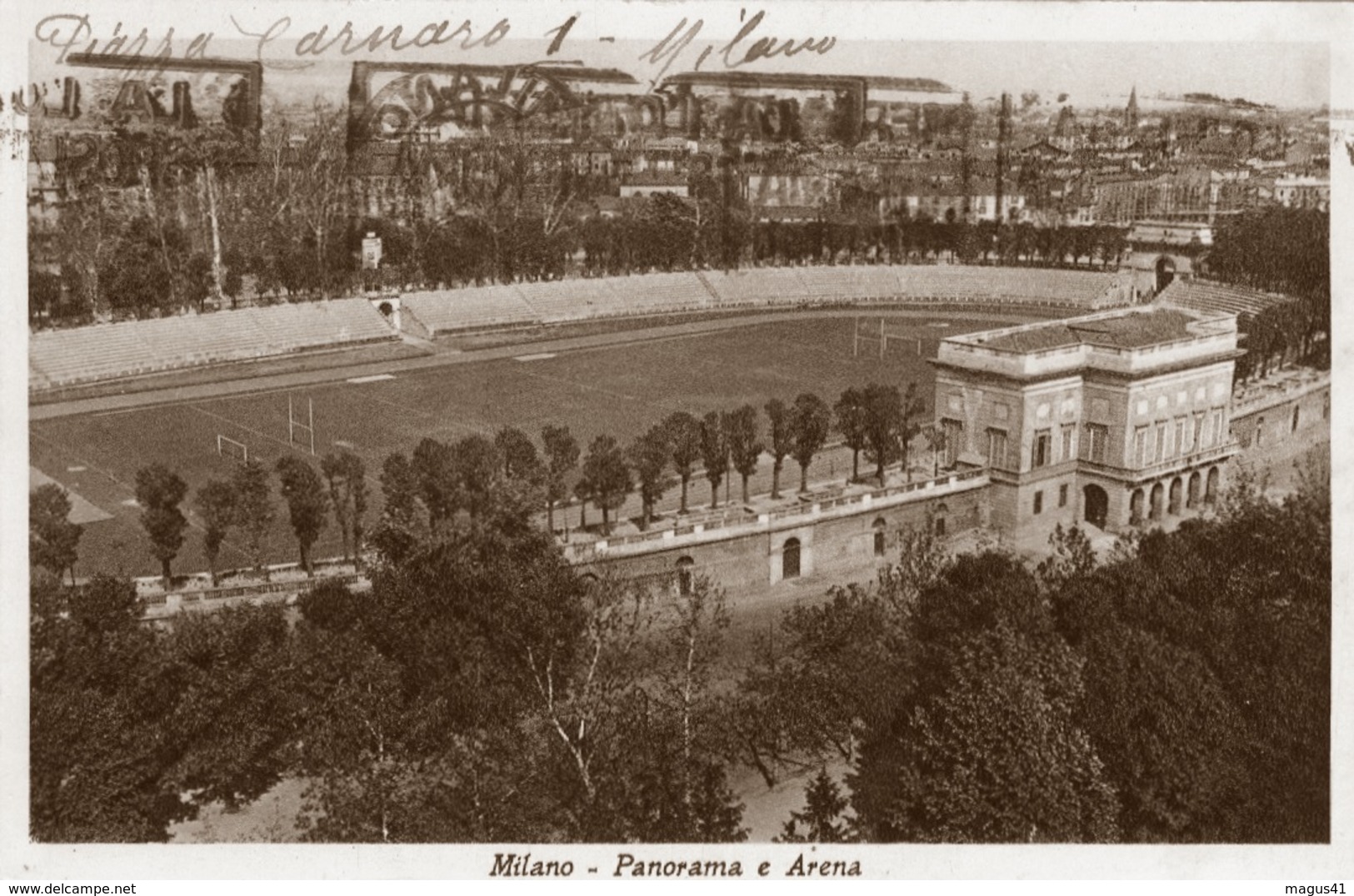 MILANO - ARENA STADIO CIVICO STADIUM STADION STADE ESTADIO - ANNULLO TARGHETTA - VG 1940 - Calcio