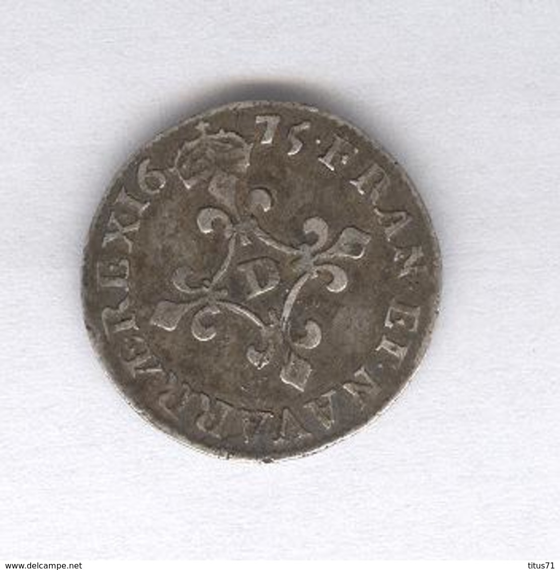 4 Sols Des Traitants 1675 D Atelier De Vimy - Louis XIV - TTB - 1643-1715 Ludwig XIV.