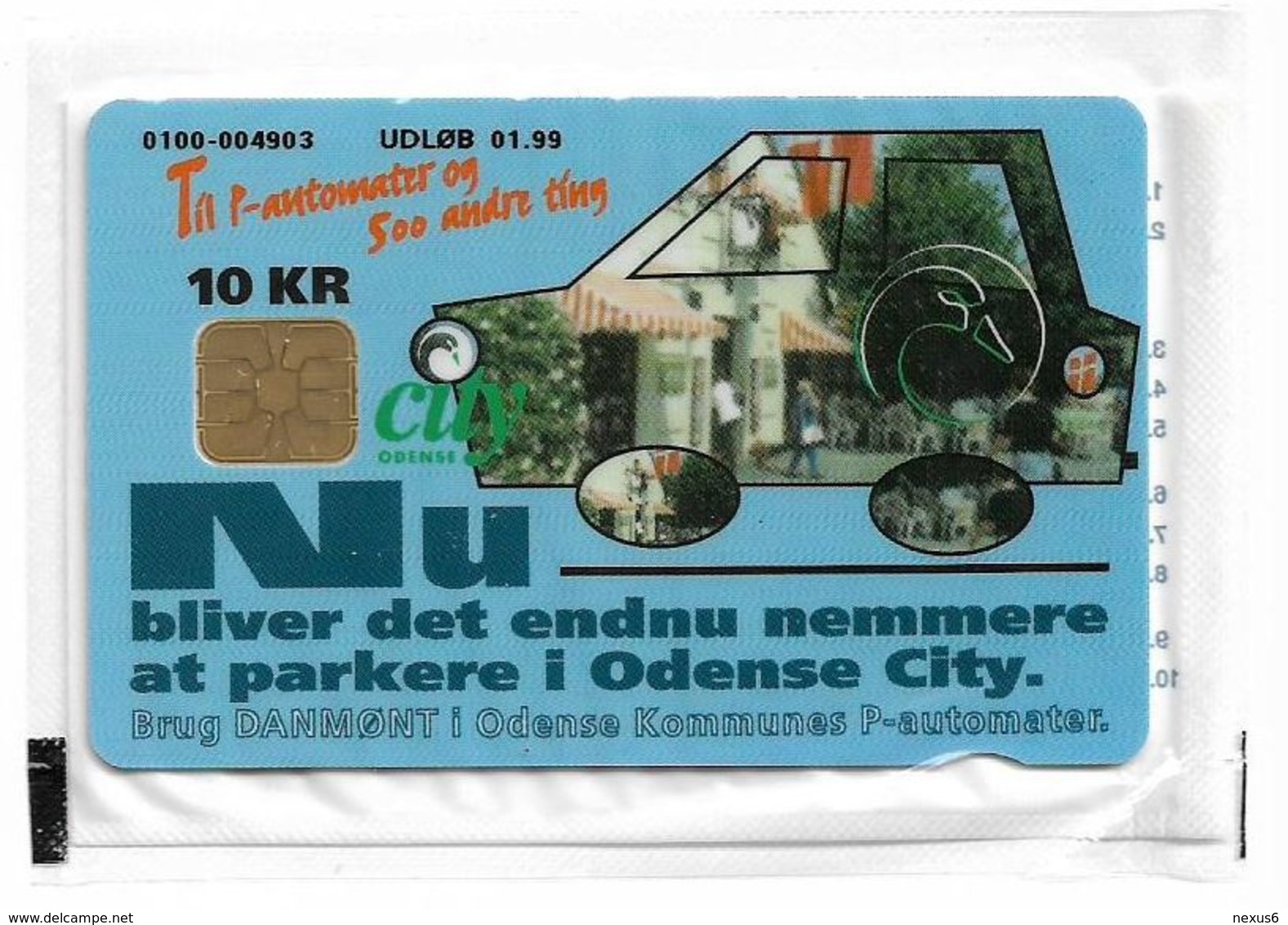 Denmark - Danmønt - Odense City - DB047 - 10Kr. Exp. 01.1999, 5.456ex, NSB - Danemark