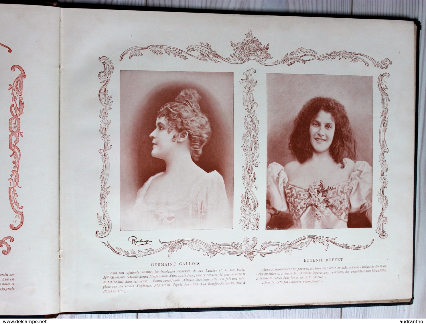 livre nos jolies actrices photographiées par Reutlinger Ludovic Baschet Sarah Bernhardt Cléo de Mérode