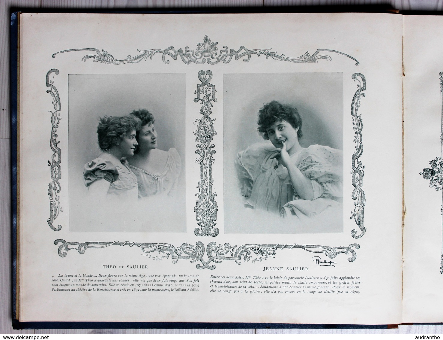 livre nos jolies actrices photographiées par Reutlinger Ludovic Baschet Sarah Bernhardt Cléo de Mérode