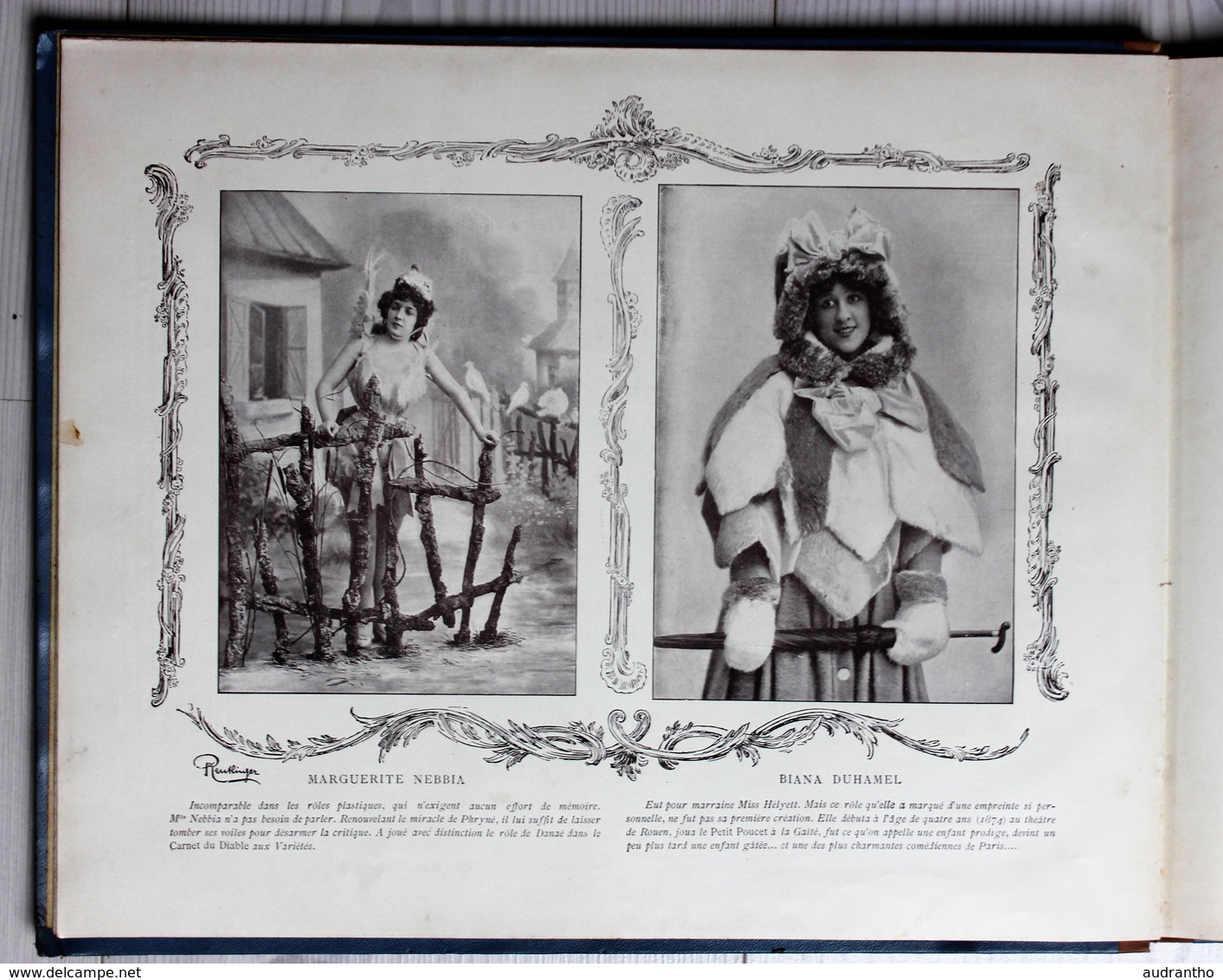 livre nos jolies actrices photographiées par Reutlinger Ludovic Baschet Sarah Bernhardt Cléo de Mérode