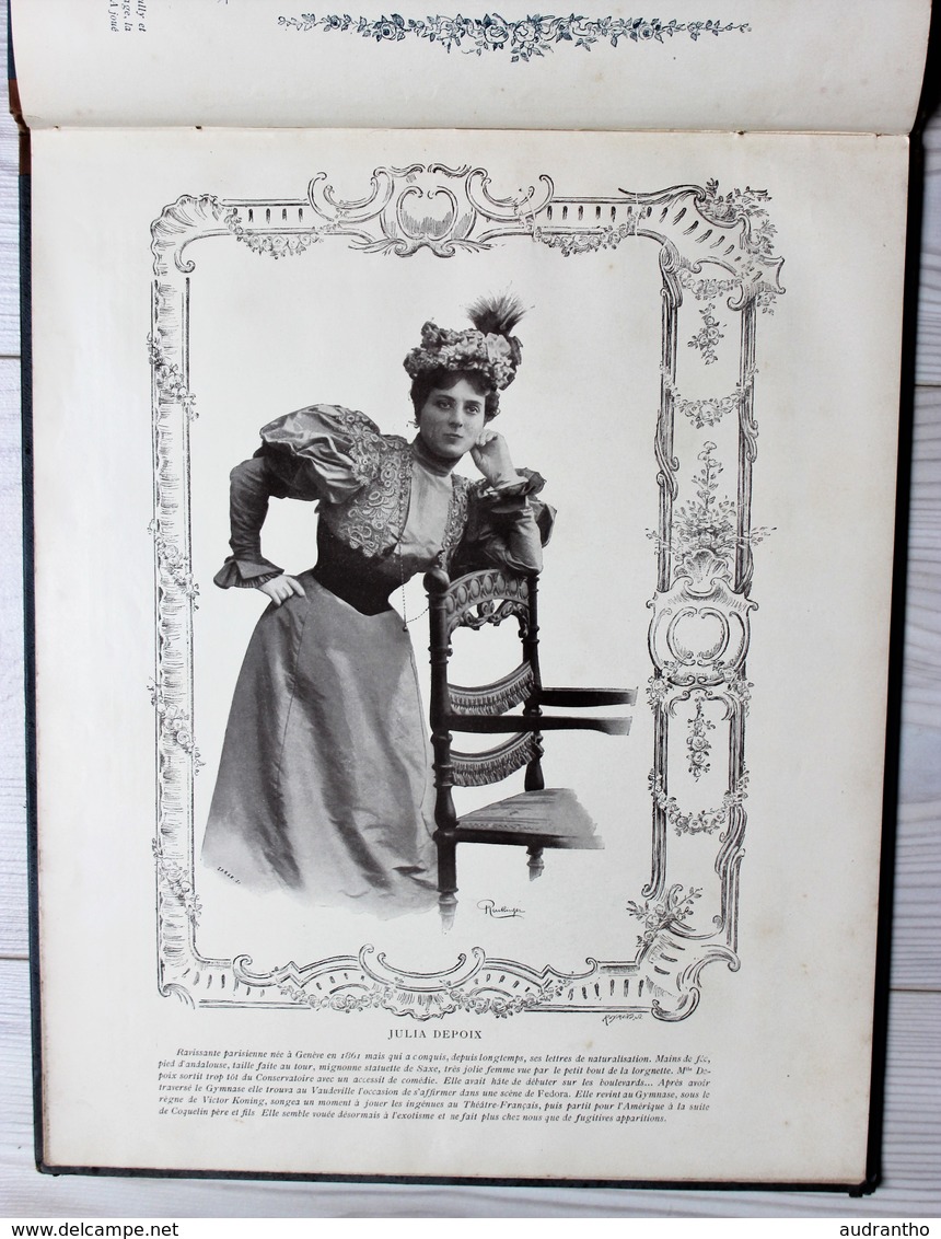 livre nos jolies actrices photographiées par Reutlinger Ludovic Baschet Sarah Bernhardt Cléo de Mérode