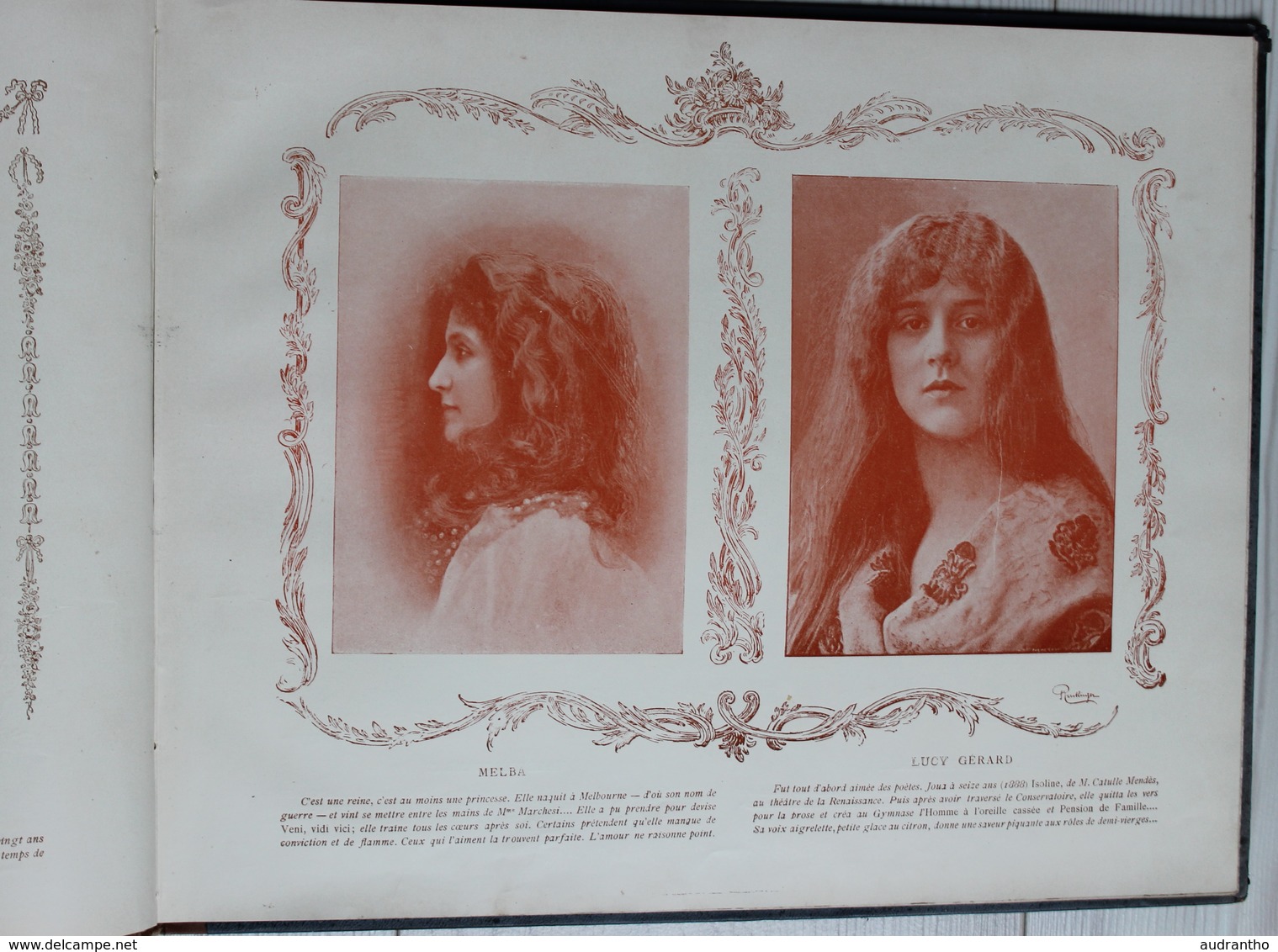 livre nos jolies actrices photographiées par Reutlinger Ludovic Baschet Sarah Bernhardt Cléo de Mérode