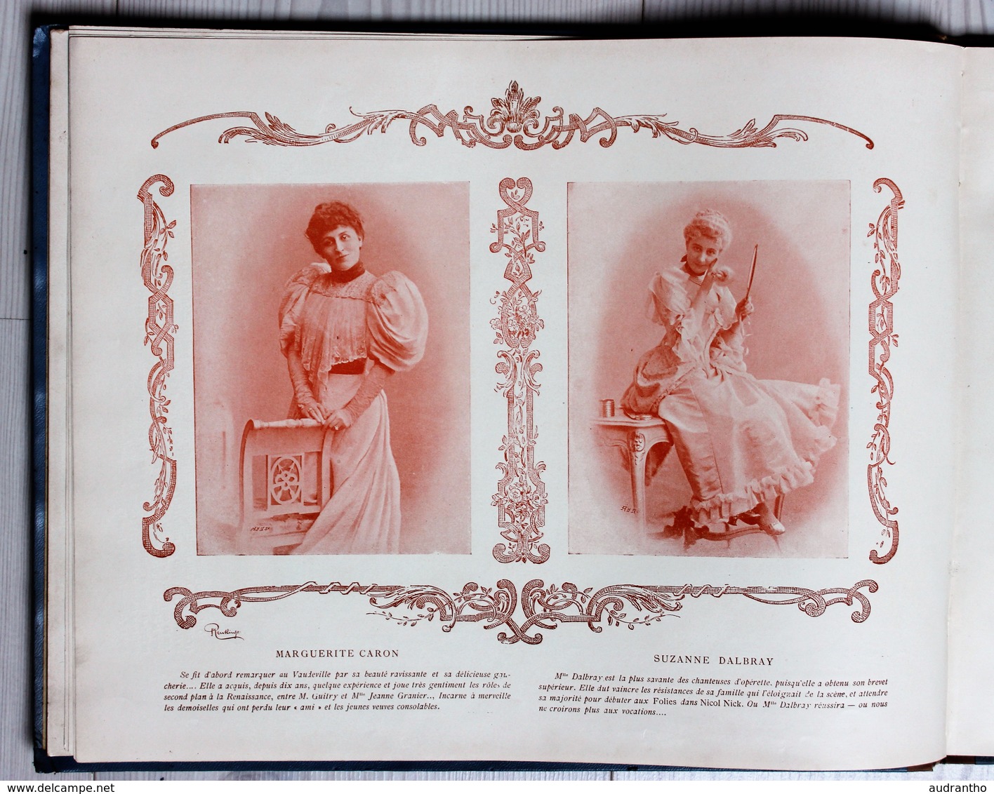 livre nos jolies actrices photographiées par Reutlinger Ludovic Baschet Sarah Bernhardt Cléo de Mérode
