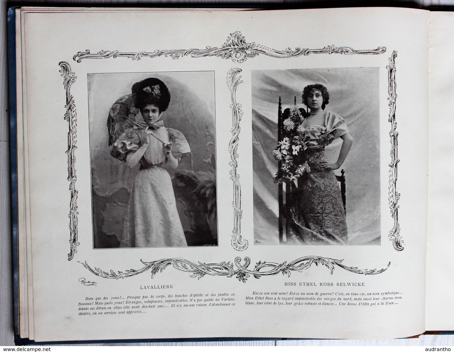 livre nos jolies actrices photographiées par Reutlinger Ludovic Baschet Sarah Bernhardt Cléo de Mérode