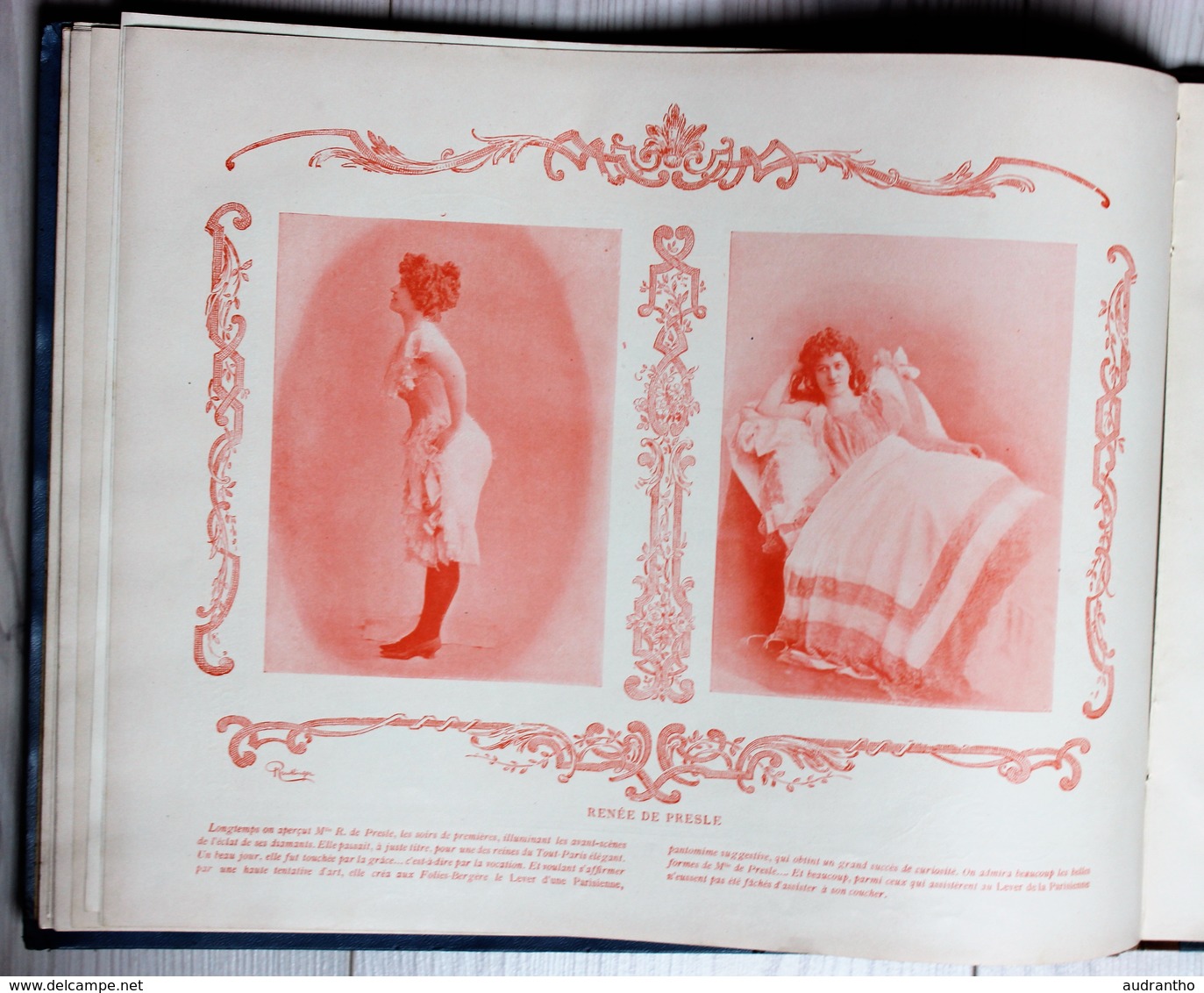 livre nos jolies actrices photographiées par Reutlinger Ludovic Baschet Sarah Bernhardt Cléo de Mérode