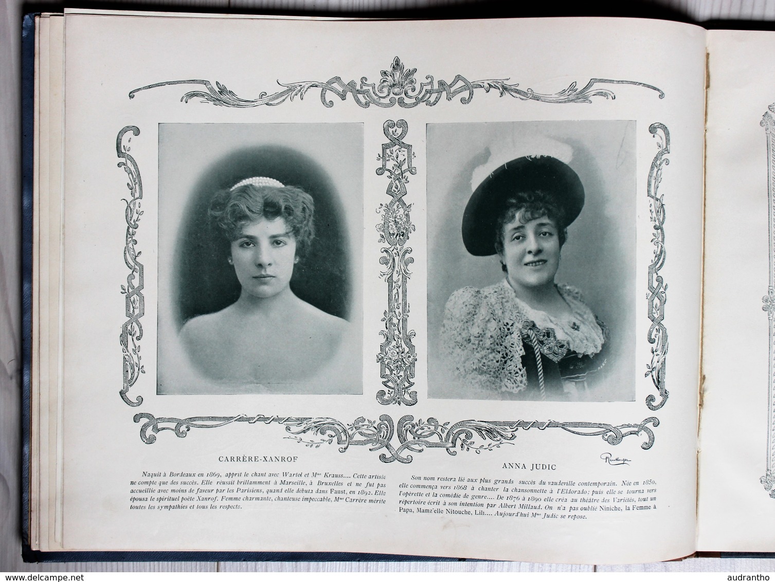 livre nos jolies actrices photographiées par Reutlinger Ludovic Baschet Sarah Bernhardt Cléo de Mérode