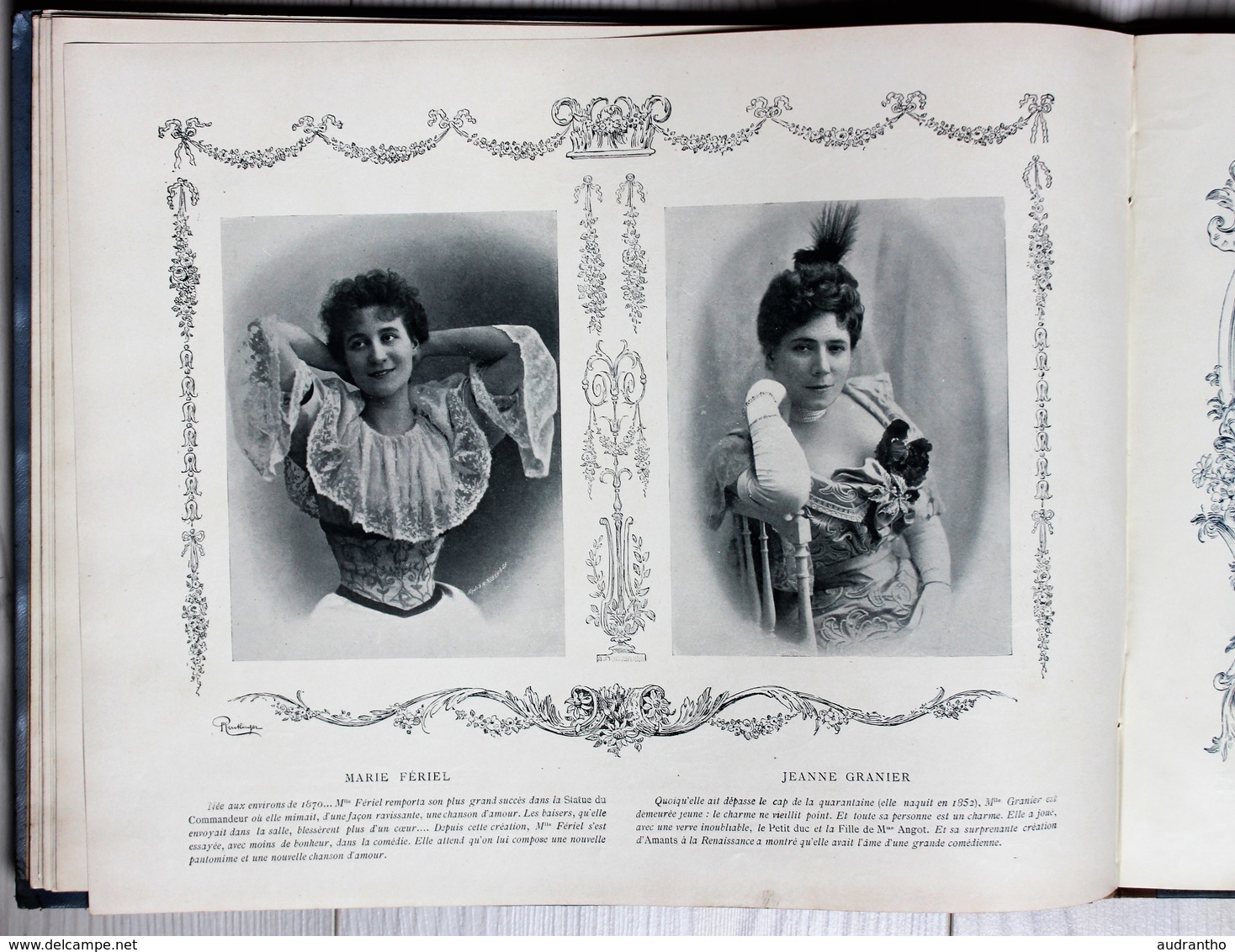 livre nos jolies actrices photographiées par Reutlinger Ludovic Baschet Sarah Bernhardt Cléo de Mérode