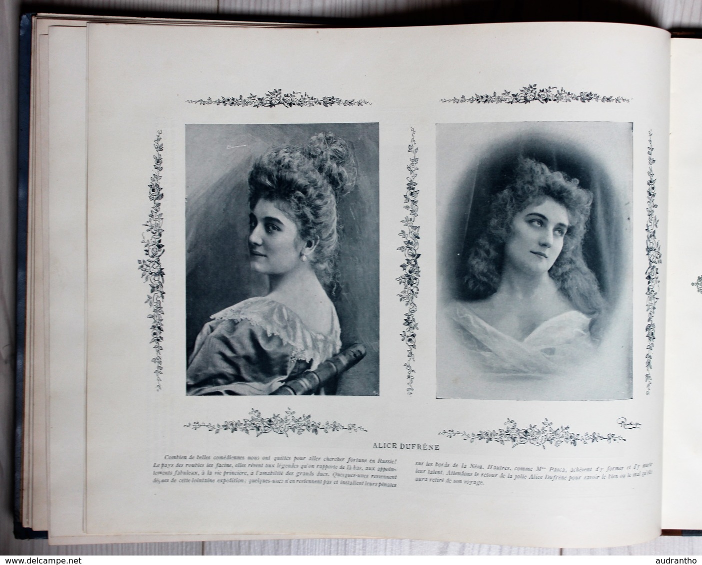 livre nos jolies actrices photographiées par Reutlinger Ludovic Baschet Sarah Bernhardt Cléo de Mérode