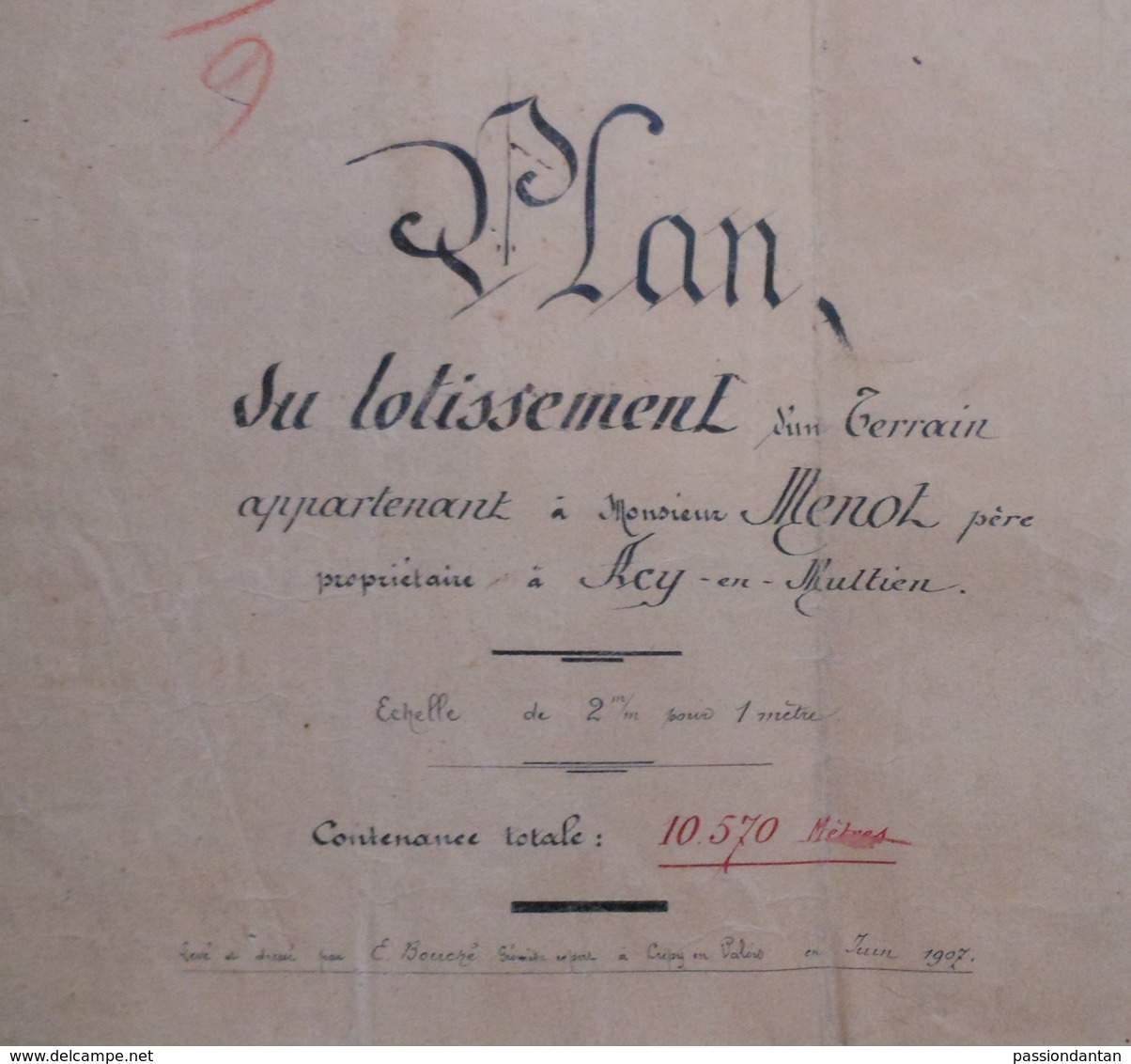 Plan De Construction - M. Menot à Acy En Multien - Parcelle Au Champ Du Repos à Crépy En Valois Dans L'Oise - Architecture