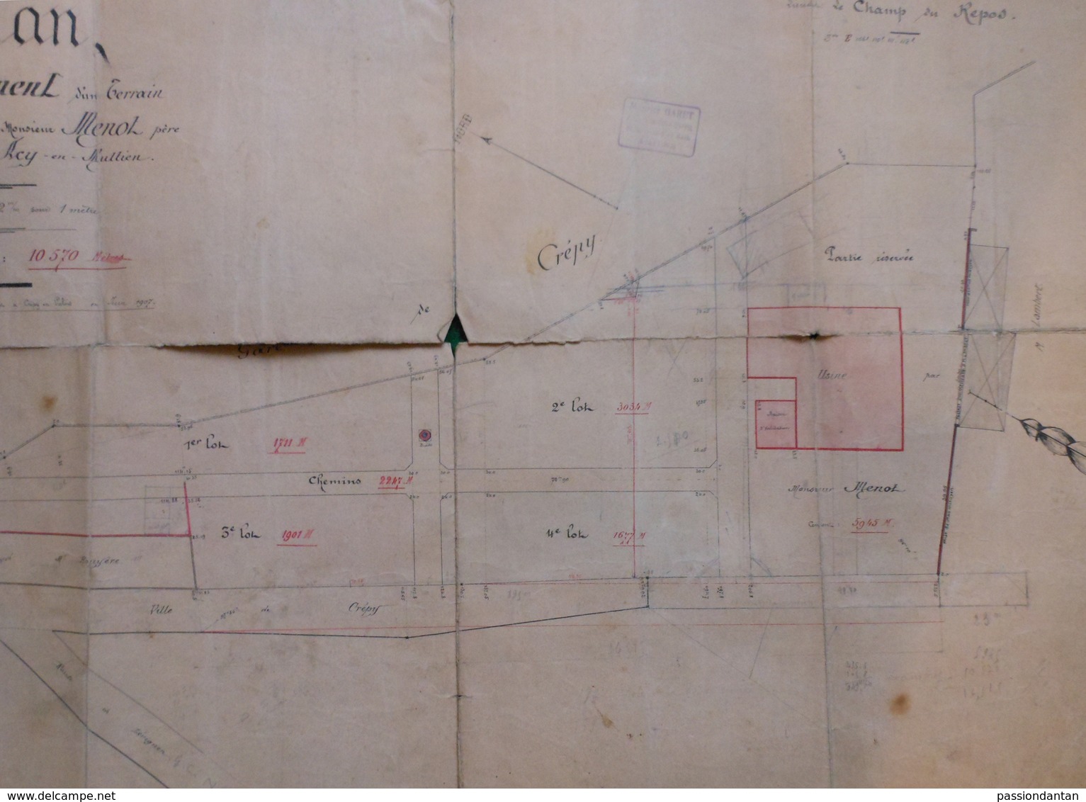 Plan De Construction - M. Menot à Acy En Multien - Parcelle Au Champ Du Repos à Crépy En Valois Dans L'Oise - Architecture