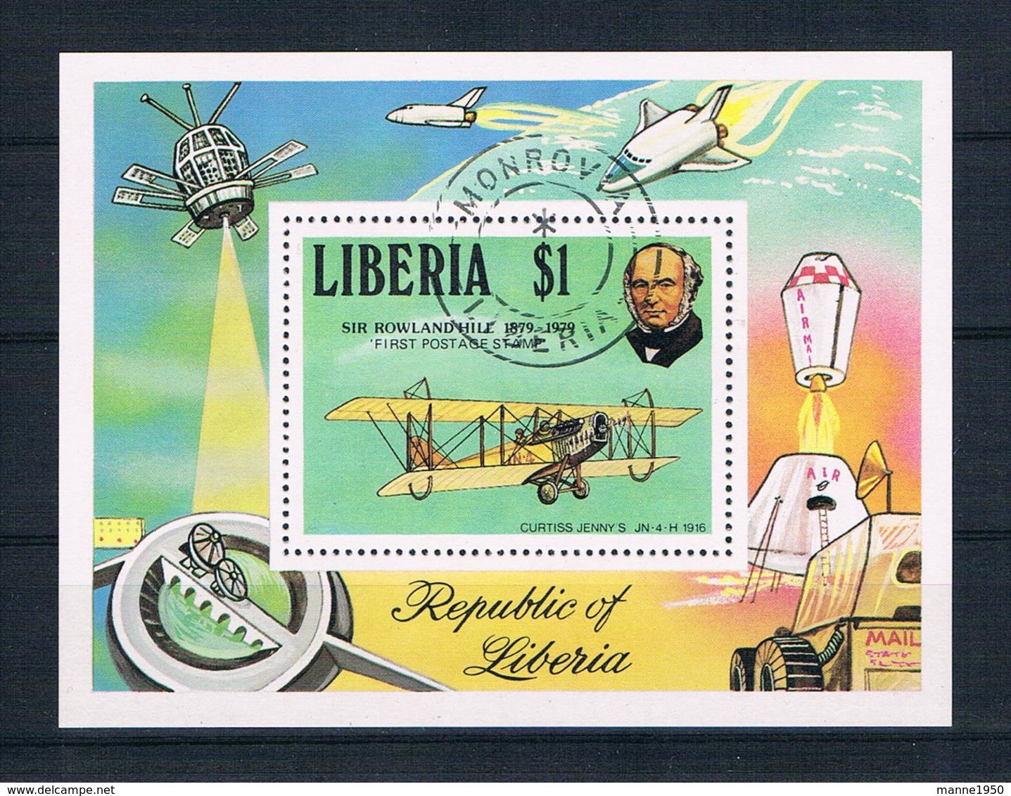 Liberia 1979 Flugzeuge Block 93 Gest. - Liberia