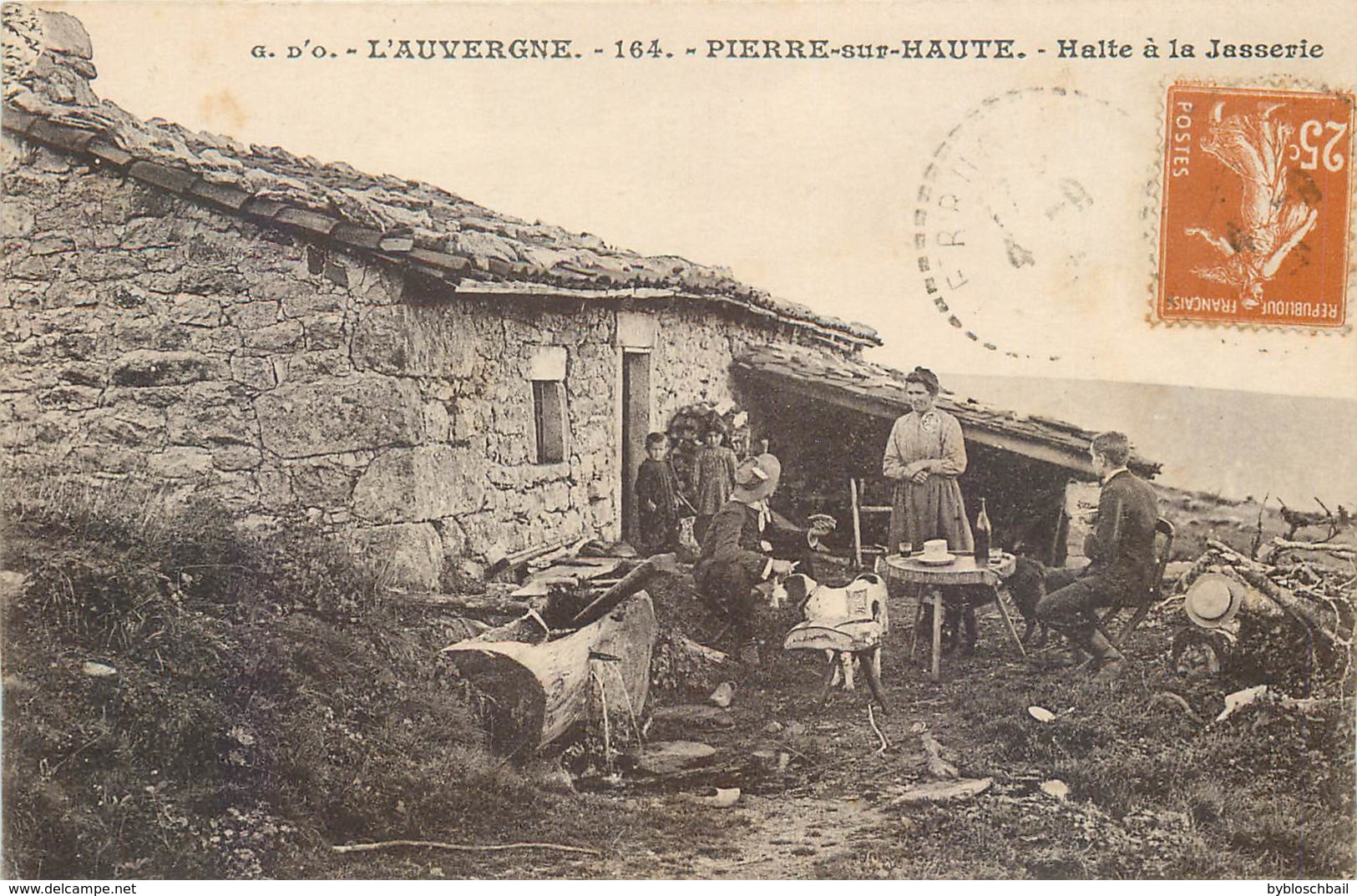 CPA 42 Loire Limite Puy De Dôme AUVERGNE - PIERRE SUR HAUTE - Halte à La Jasserie - Autres & Non Classés