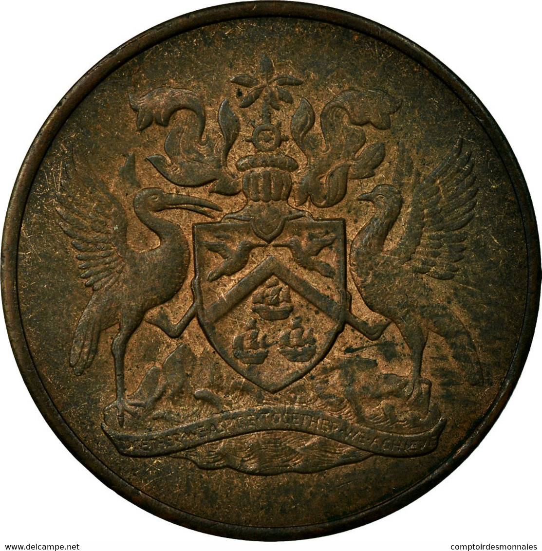 Monnaie, TRINIDAD & TOBAGO, 5 Cents, 1967, Franklin Mint, TTB, Bronze, KM:2 - Trinidad En Tobago