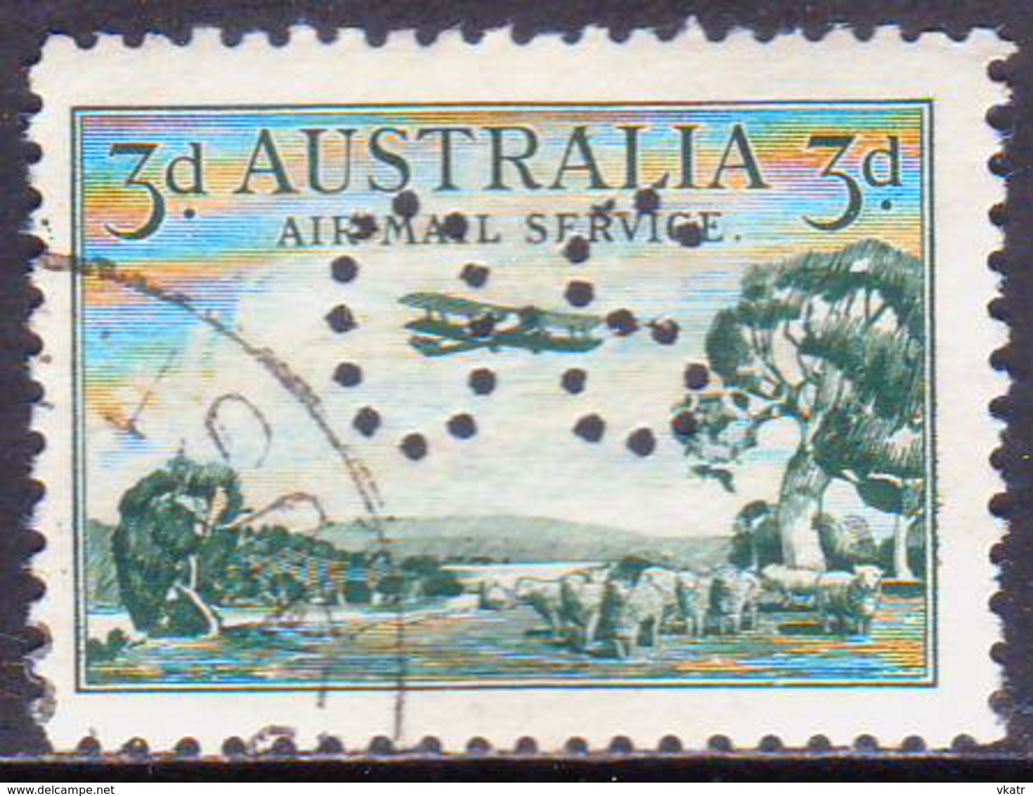 Australia 1929 SG #O119 3d Used Air Service CV £12 - Service