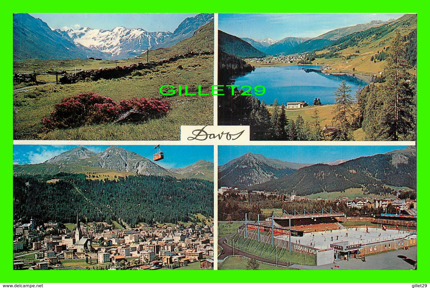 DAVOS, SUISSE - 4 MULTIVUES -  TRAVEL IN 1965 - - Davos