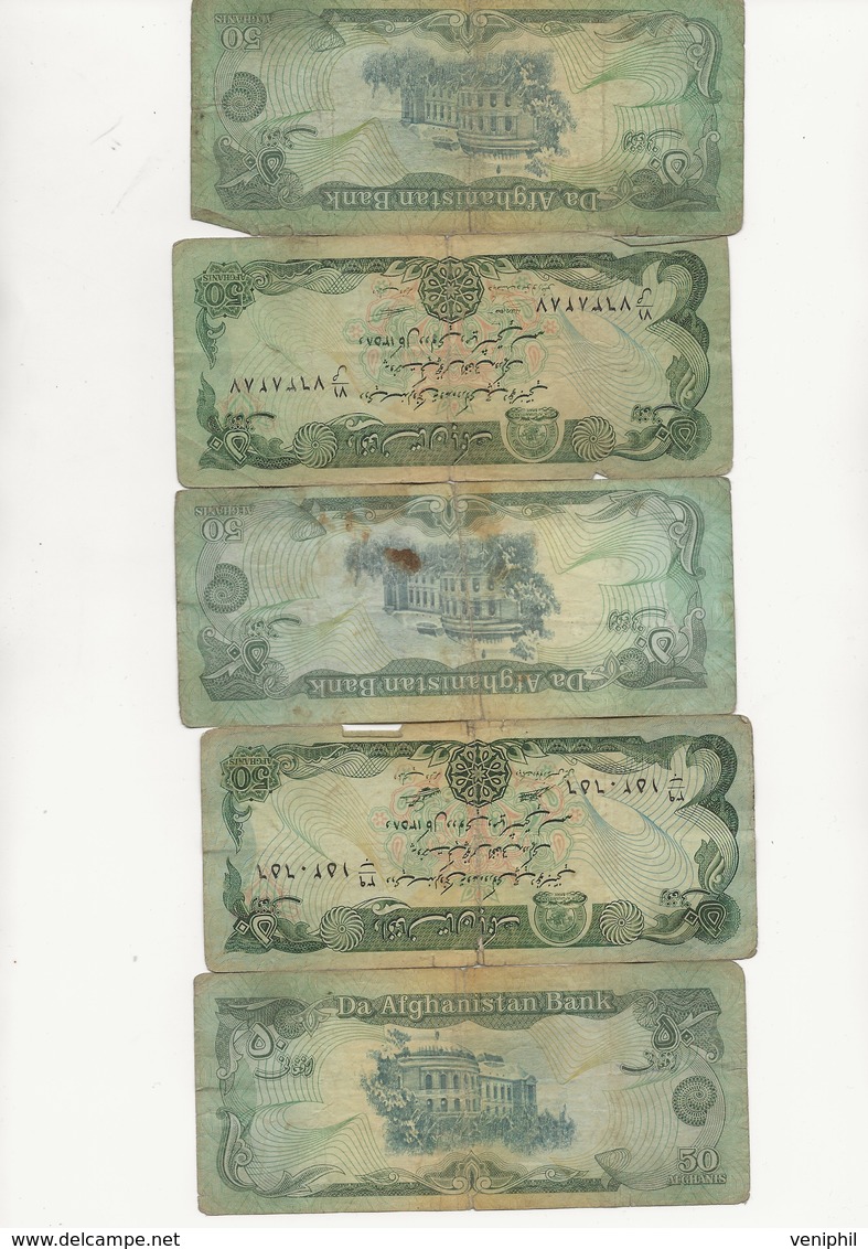 AFGANISTAN- LOT DE 20 BILLETS USAGES - Afghanistan